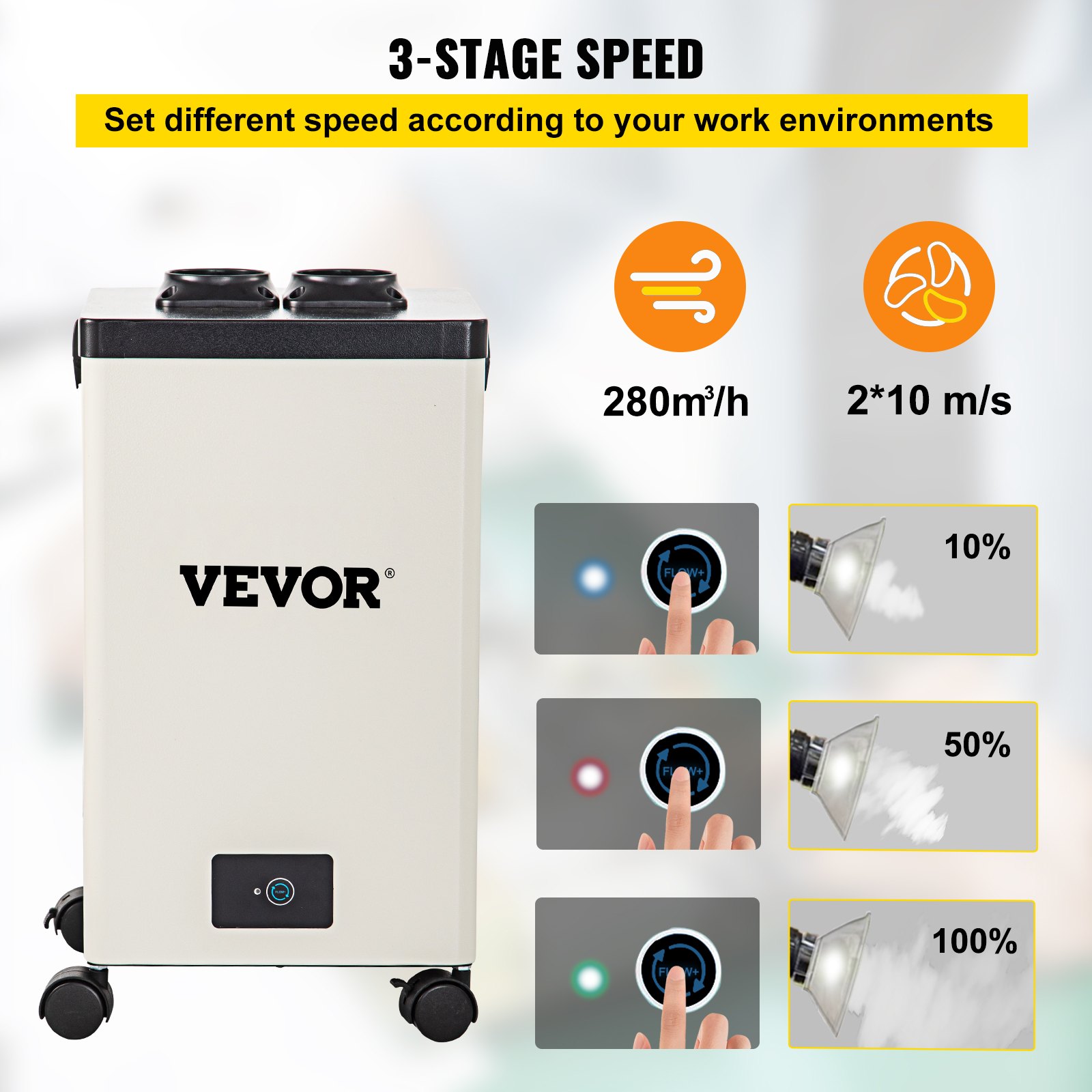 Solder Fume Extractor — 150W 165CFM Soldering Smoke Extractor — photo 3
