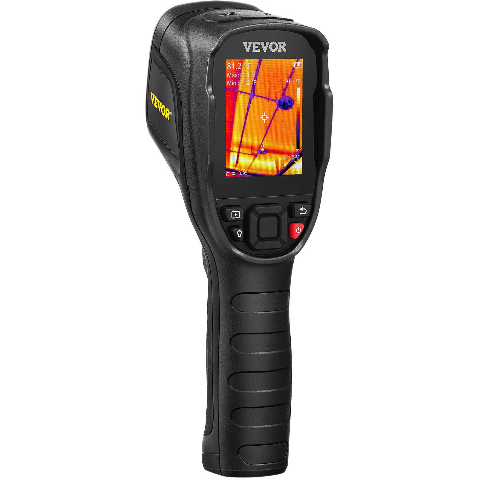 Thermal Imaging Camera, 320 X 240 Pixels Super Resolution, 25Hz Refresh Rate Infrared Camera With -4 To 752°F Temperature Range, 32G Built-in SD Card, And Rechargeable Li-ion Battery