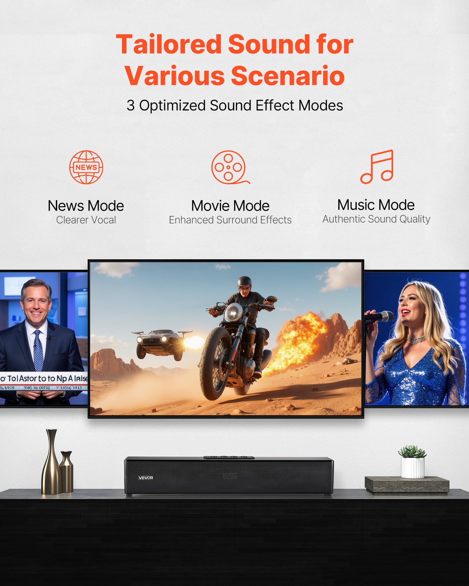 Sound Bar til smart TV 2.0 Channel 17-Inch Compact - Miniatyr 4