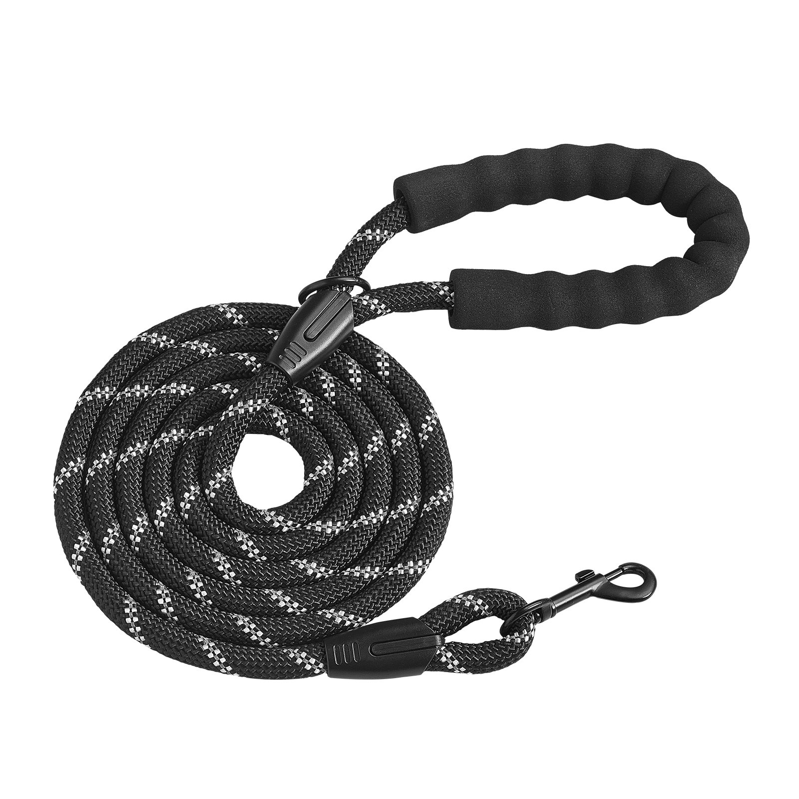 Rope Dog Leash, 6ft Heavy Duty Dog Leash With Comfortable Padded Handle, Strong Nylon Thick Leash With Reflective… - 2
