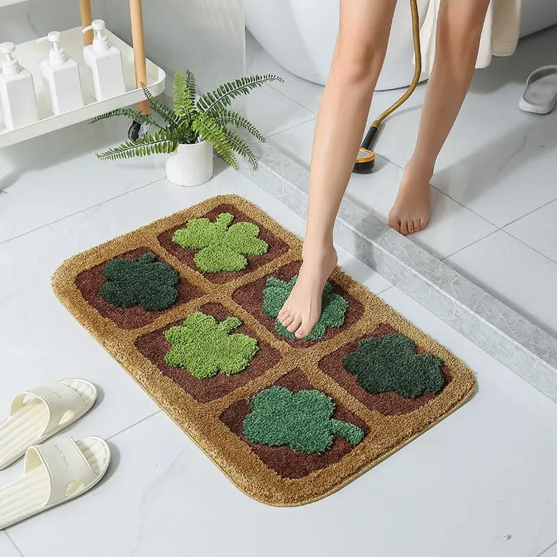 Bathroom Rug 20x32 Non Slip Fluffy Teal Bath Mat For Bathroom Floor Washable Plush Luxury Bath Rug For Tub Soft Shaggy Absorbent Shower Sink Mat - Image 5