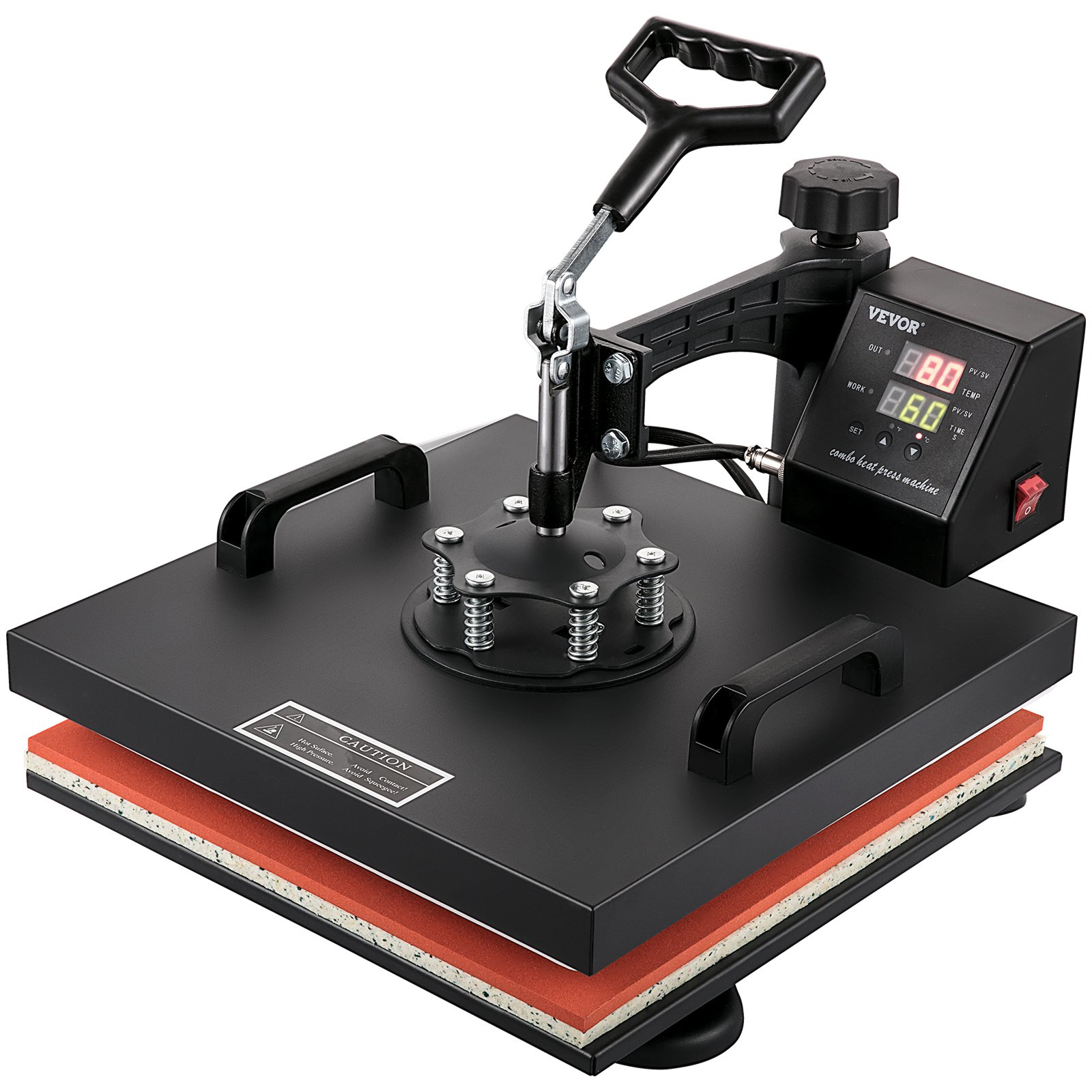 Heat Press Machine 8pcs 1050W Combo Digital Multifunctional Sublimation Heat Transfer Machine Dual LED Display For T…