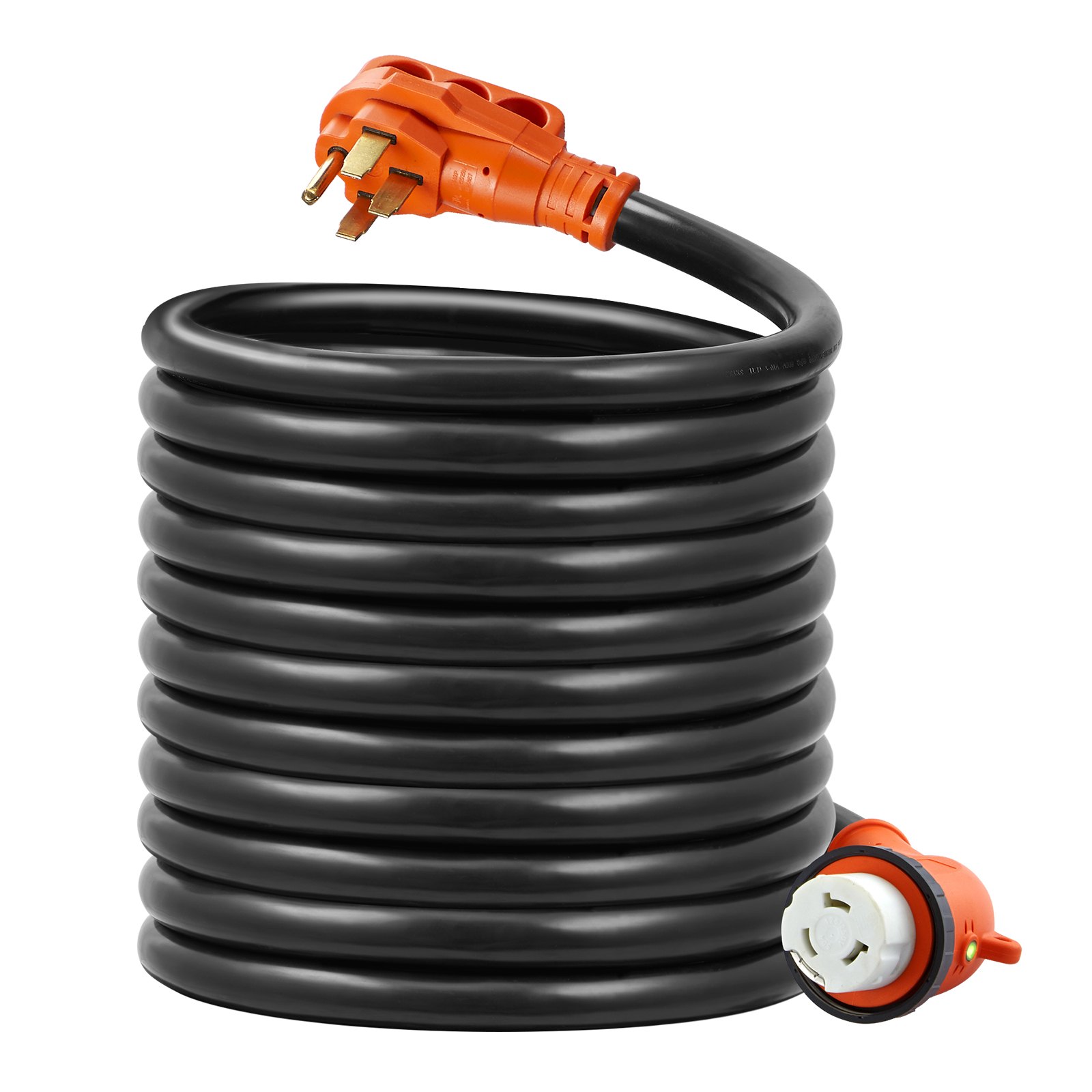 30 Feet RV Power Cord, 50 Amp, Heavy Duty STW 6/3 + 8/1 Generator Cord, NEMA 14-