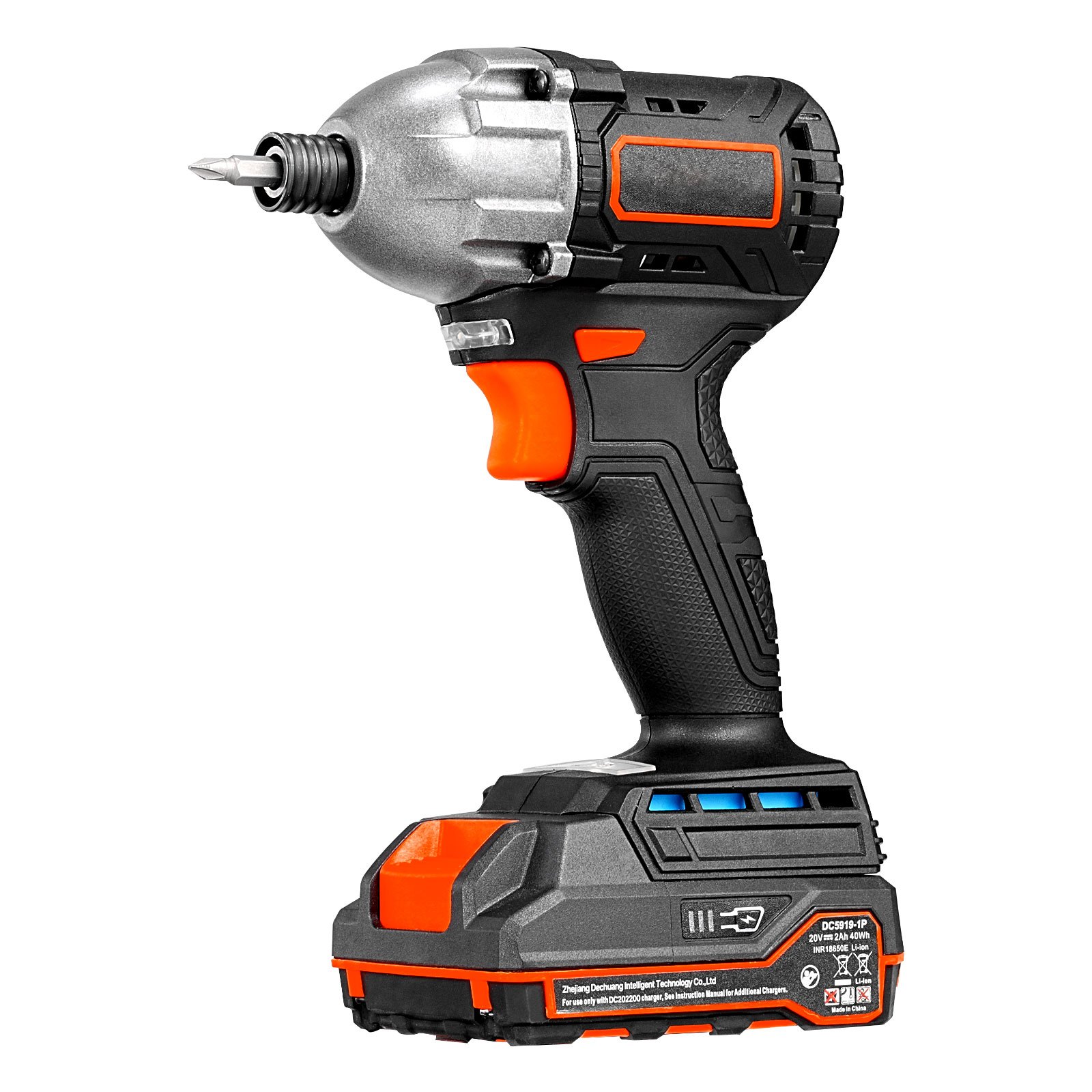 Impact Driver, 1/4 Inch, 2800 RPM Max Speed, 20 V Brushless Motor, Electric Cord