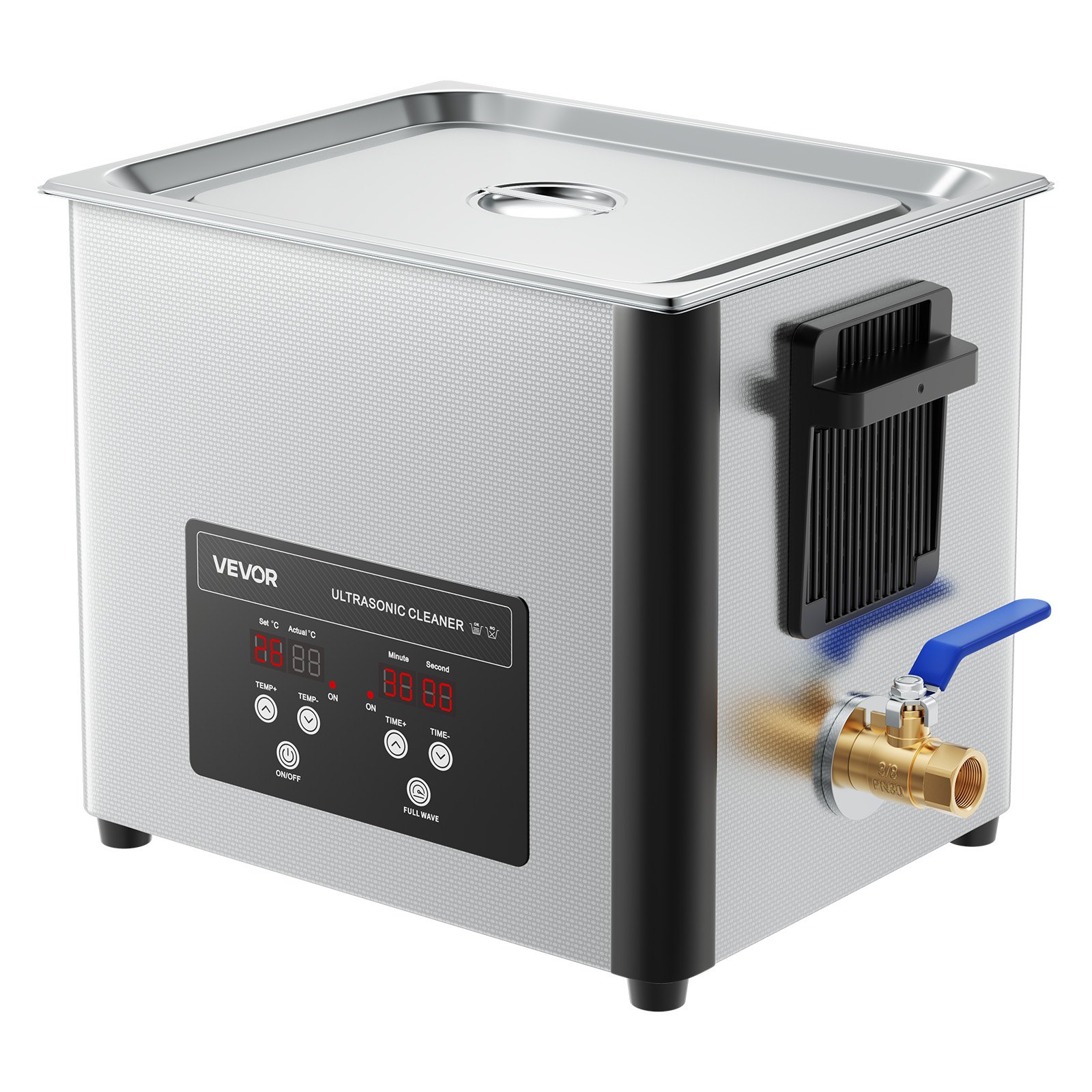 10L Ultrasonic Cleaner, Professional Ultrasonic Cleaner Machine With Cleaning Basket & Digital Display, 180W Stainless Steel 40kHz Cleaning Machine For Watches, Razors, Jewelry, Coins, And More - Image 1