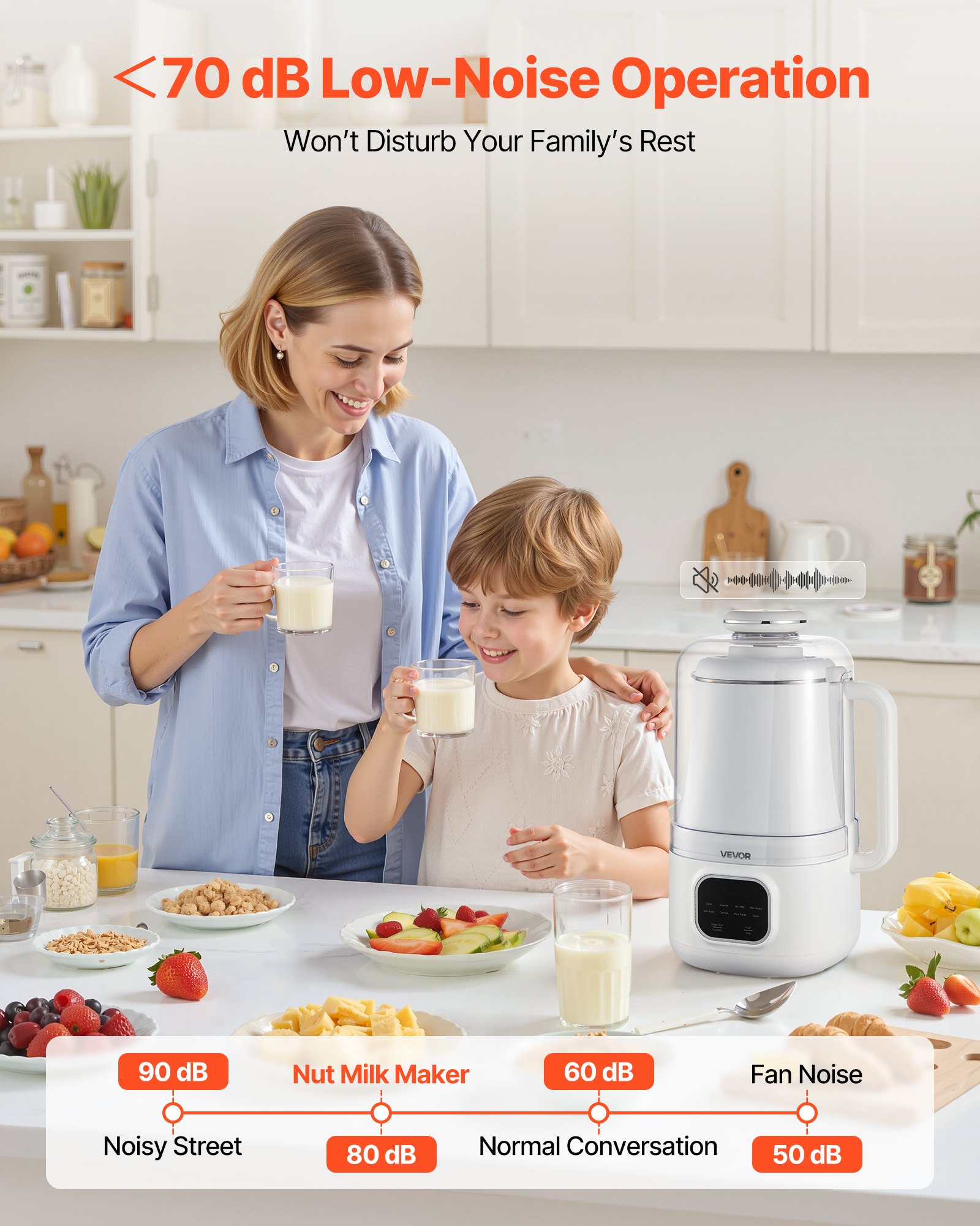 8-in-1 Nut Milk Maker, 34 Oz Soy Milk Maker With 200W Blending, For Homemade Oat, Nut, Soy, Juice… image 4