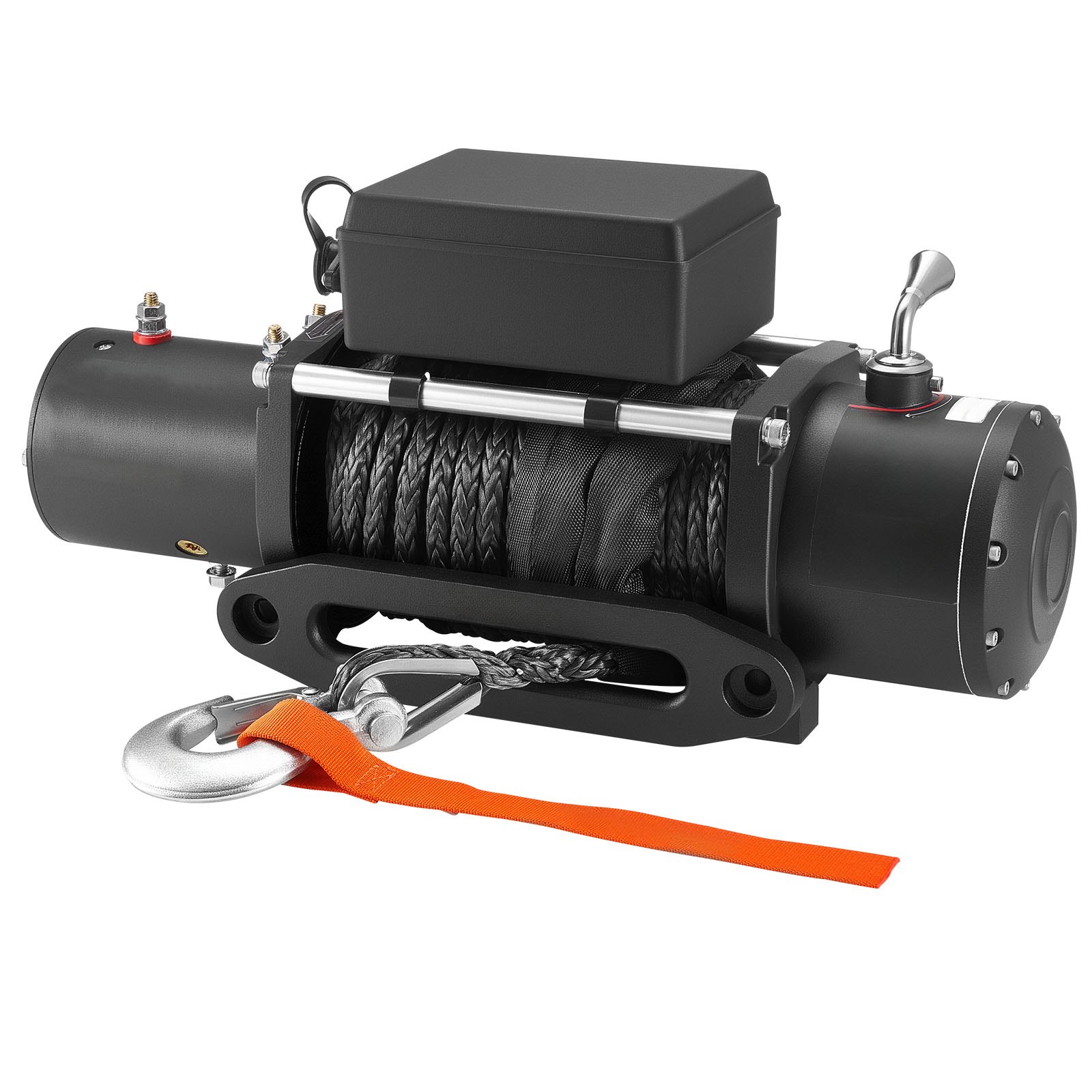 Electric Winch, 13500 Lbs Load Capacity, 12V DC Truck Winch With Φ3/8 In X 85 Ft Synthetic Rope, Wireless & Wired Remote Control, IP55 Waterproof For Towing Off-Road SUV Jeep Trailer Boat