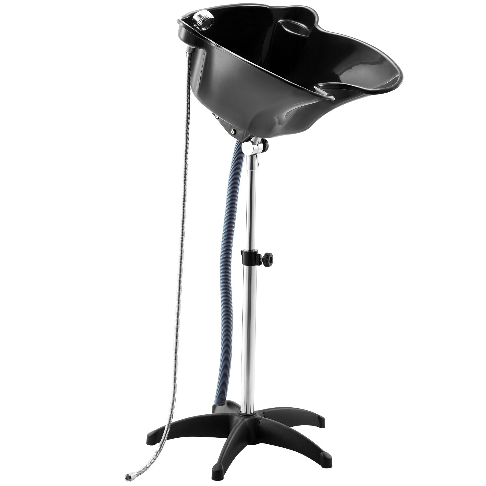 Portable Shampoo Bowl, Deep Shampoo Sink With Adjustable Height & Angle, Include