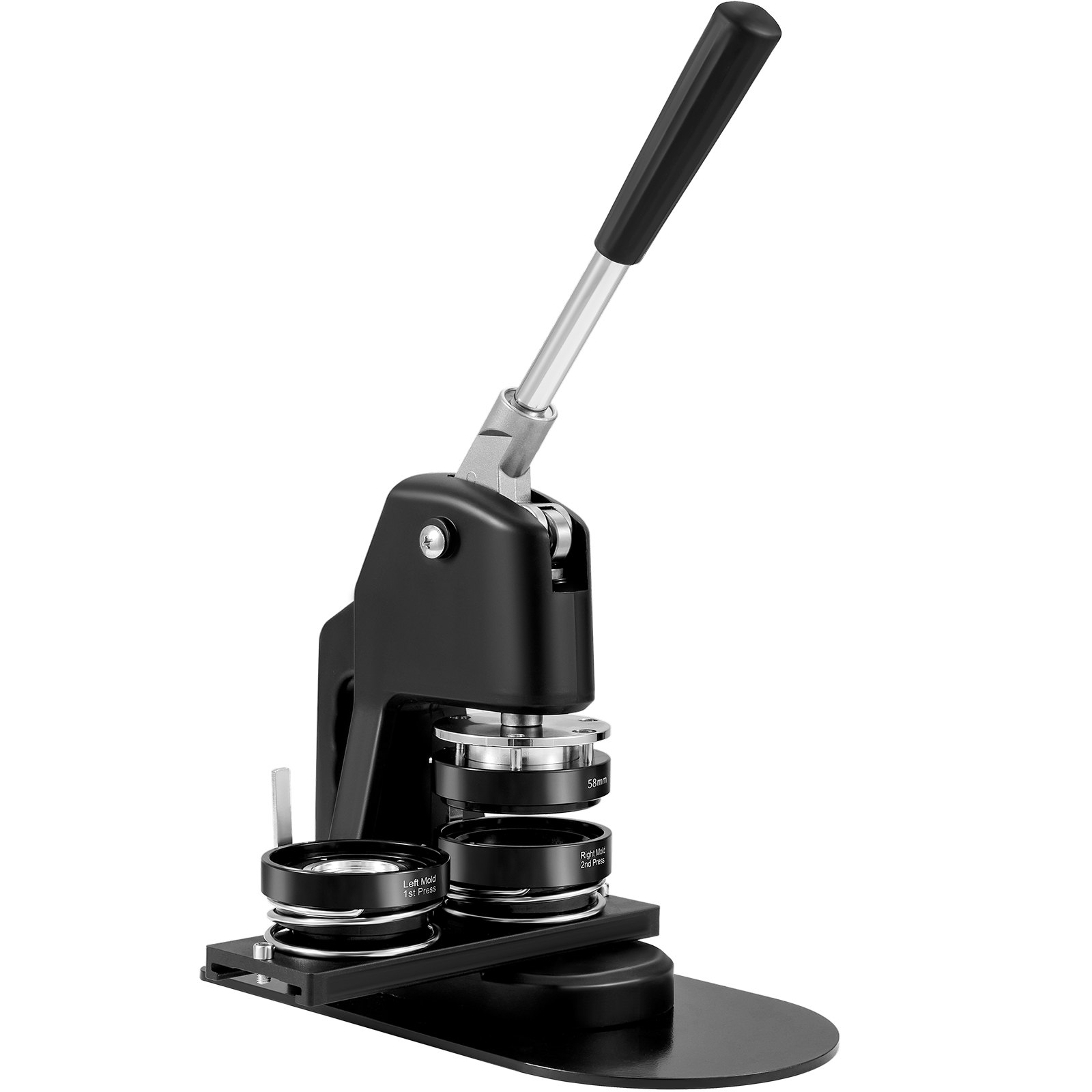 Button Maker Machine, Multiple Sizes 1.25+2.25 Inch Badge Punch Press Kit, Children DIY Gifts Pin Maker, Button Making Supplies With 500pcs Button Parts & Circle Cutter & Magic Book - Image 1