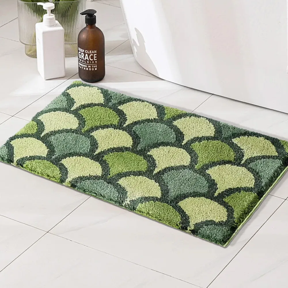 Bathroom Rug 20x32 Non Slip Fluffy Teal Bath Mat For Bathroom Floor Washable Plush Luxury Bath Rug For Tub Soft Shaggy Absorbent Shower Sink Mat - Image 7
