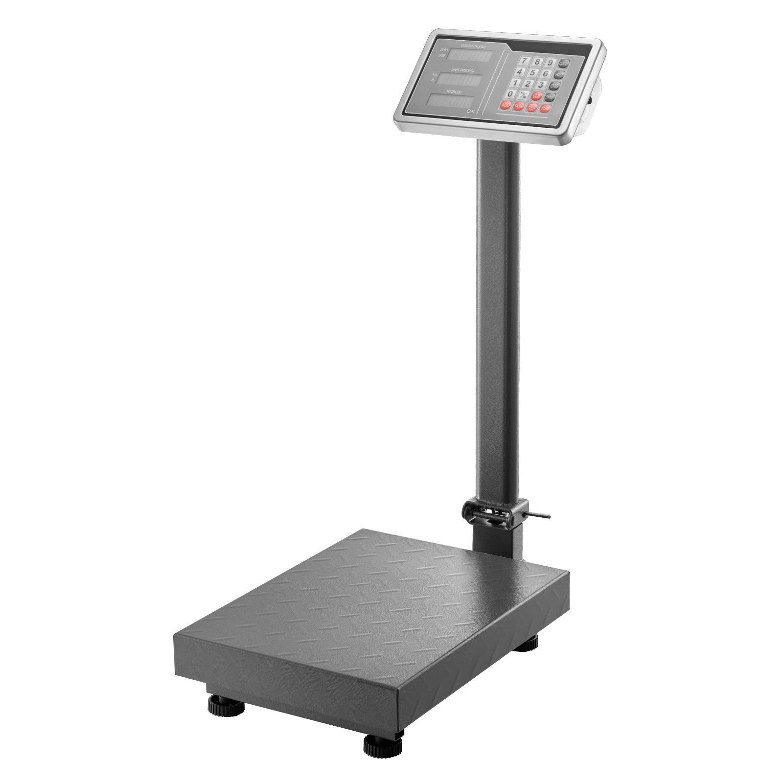 Computing Digital Platform Scale, 220 Lbs Load, 0.04 Lbs Accuracy, Electronic Floor Scale With LB/KG, Tare, Price Calculator, AC/DC Power Supply, Fit For Luggage, Shipping, Packages, Postage - Image 1