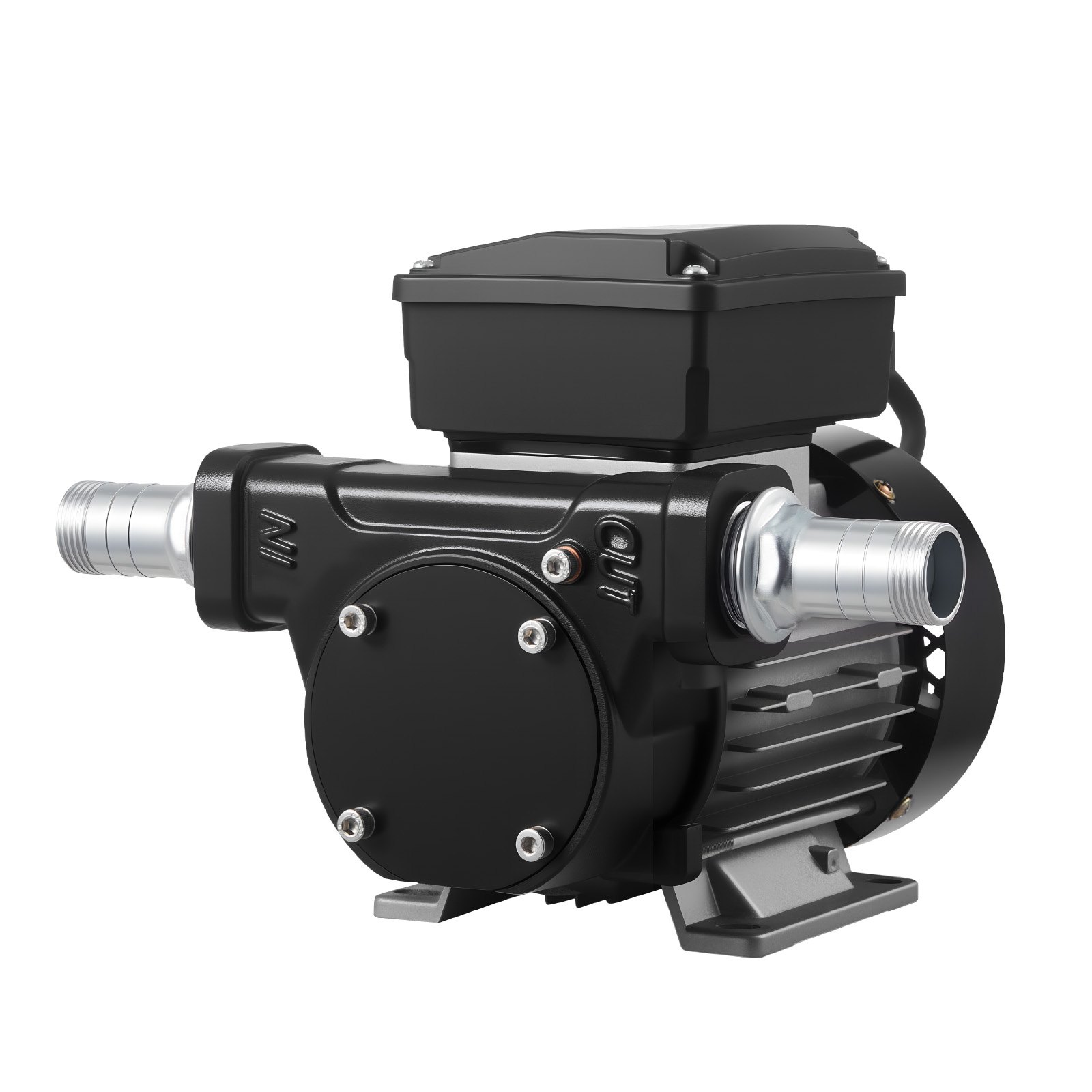 Fuel Transfer Pump 110V, 16 GPM 60 L/min, AC Electric Oil Transfer Pump For Diesel Kerosene Biodiesel, With Auto Fuel Nozzle & 2 Hoses, 45 Ft/13.7 M Max Lift, For Vehicles, Construction Sites - Image 1