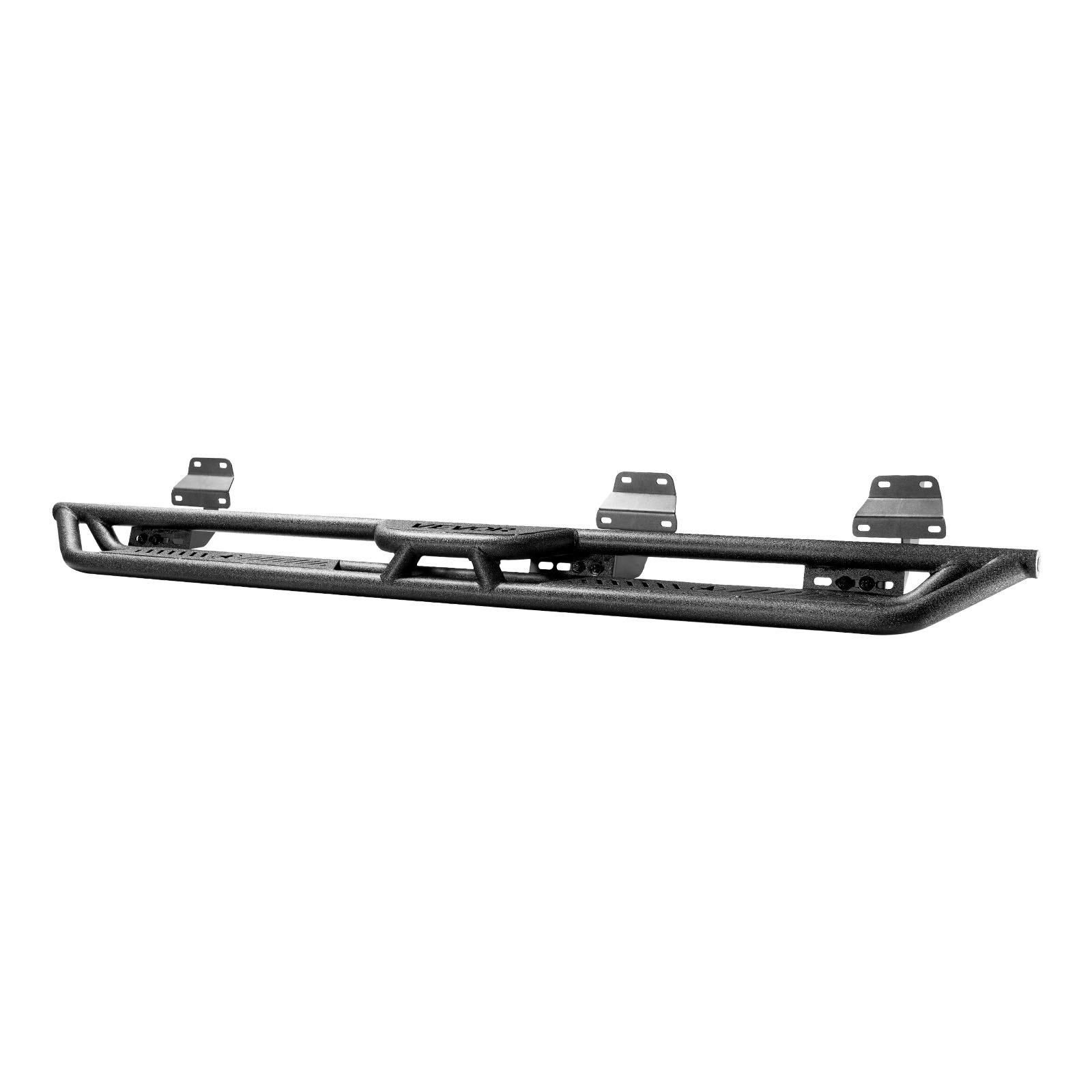 Running Boards, 6 Inches Side Steps Compatible With 2015-2025 Ford F150 SuperCrew Cab, 2017-2025 Ford F150 SuperCrew Cab, Black Carbon Steel Nerf Bars, 550 Lbs Load Capacity, Non-Slip Surface