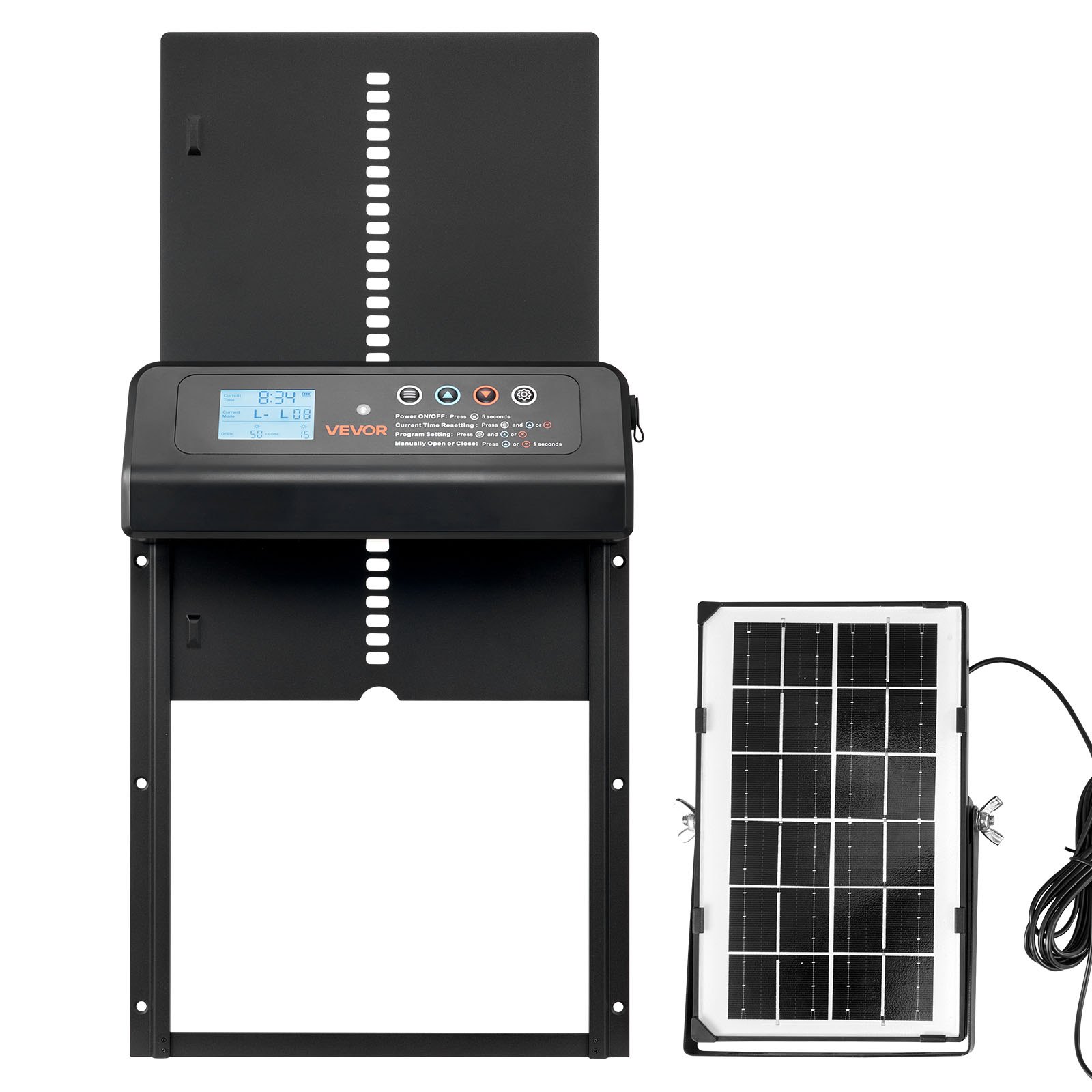 Automatic Chicken Coop Door, Solar & Battery Powered Chicken Door With LCD Display, Remote Control, Light Sensor &…