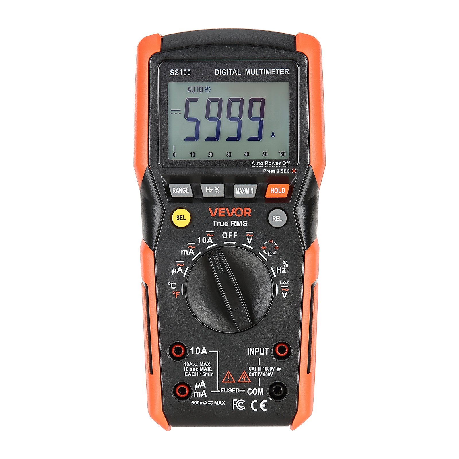 Digital Multimeter, 6000-Count TRMS DC/AC Voltmeter Current Tester, Auto-Ranging Multimeter For Current Voltage Resistance Capacitance Temperature Diodes Continuity Low Impedance Measurment - Image 1
