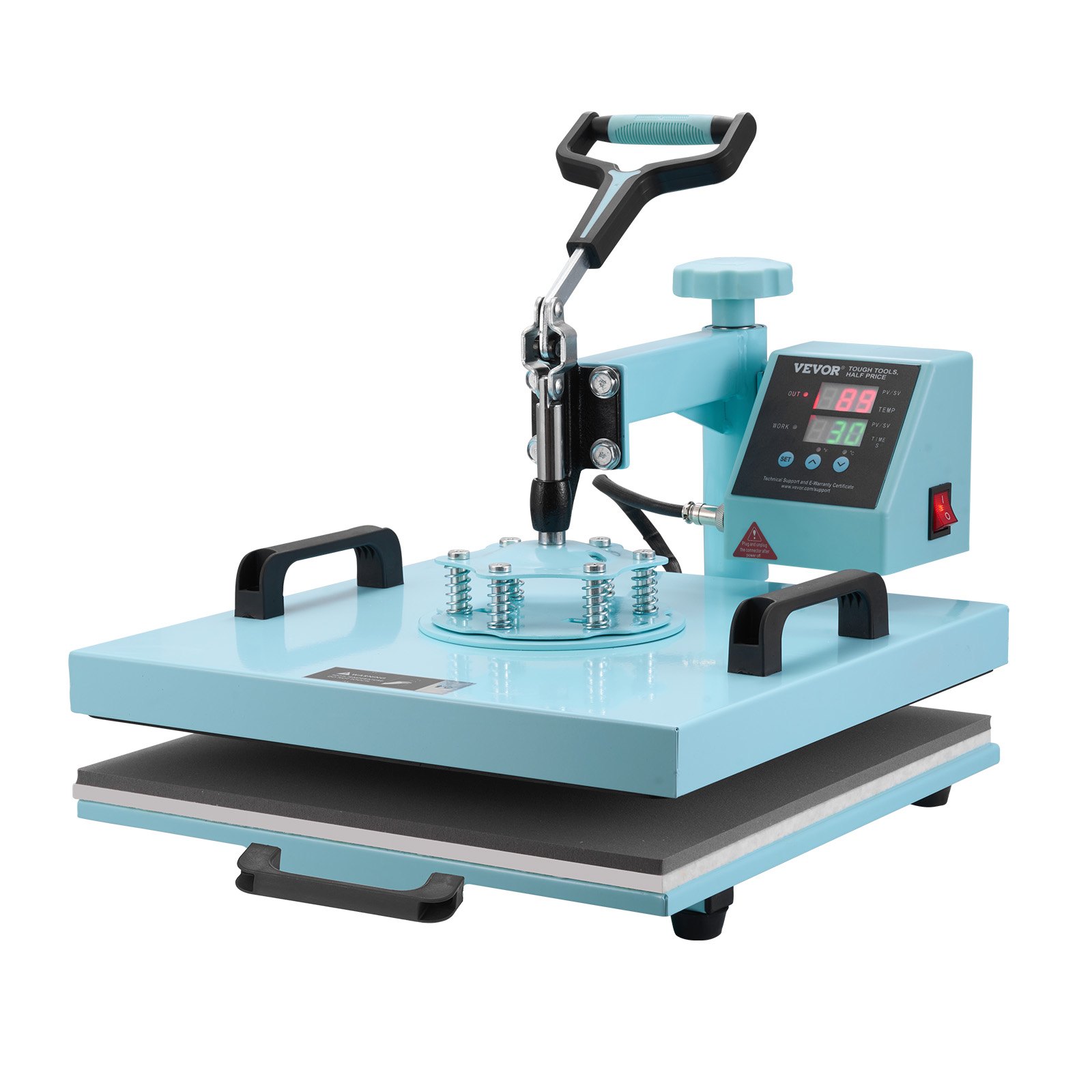 Heat Press Machine, 15 X 15 Inch, 5 In 1 Heat Transfer Machine With 30 Oz Tumble