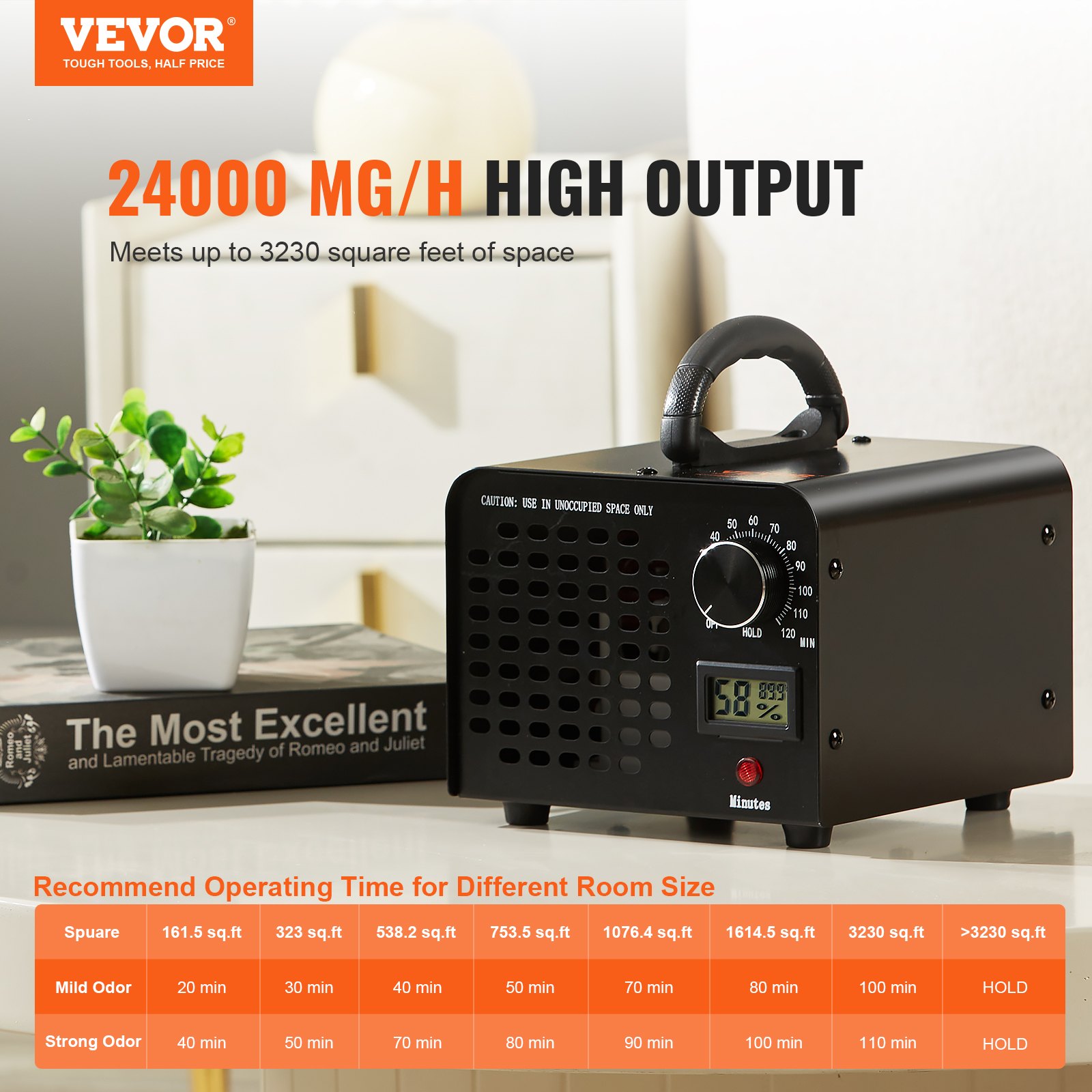 Ozone Generator, 24000mg/h Ozone Machine Odor Remover, High Capacity Commercial/Industrial Ozone Generator Machine,… - 3