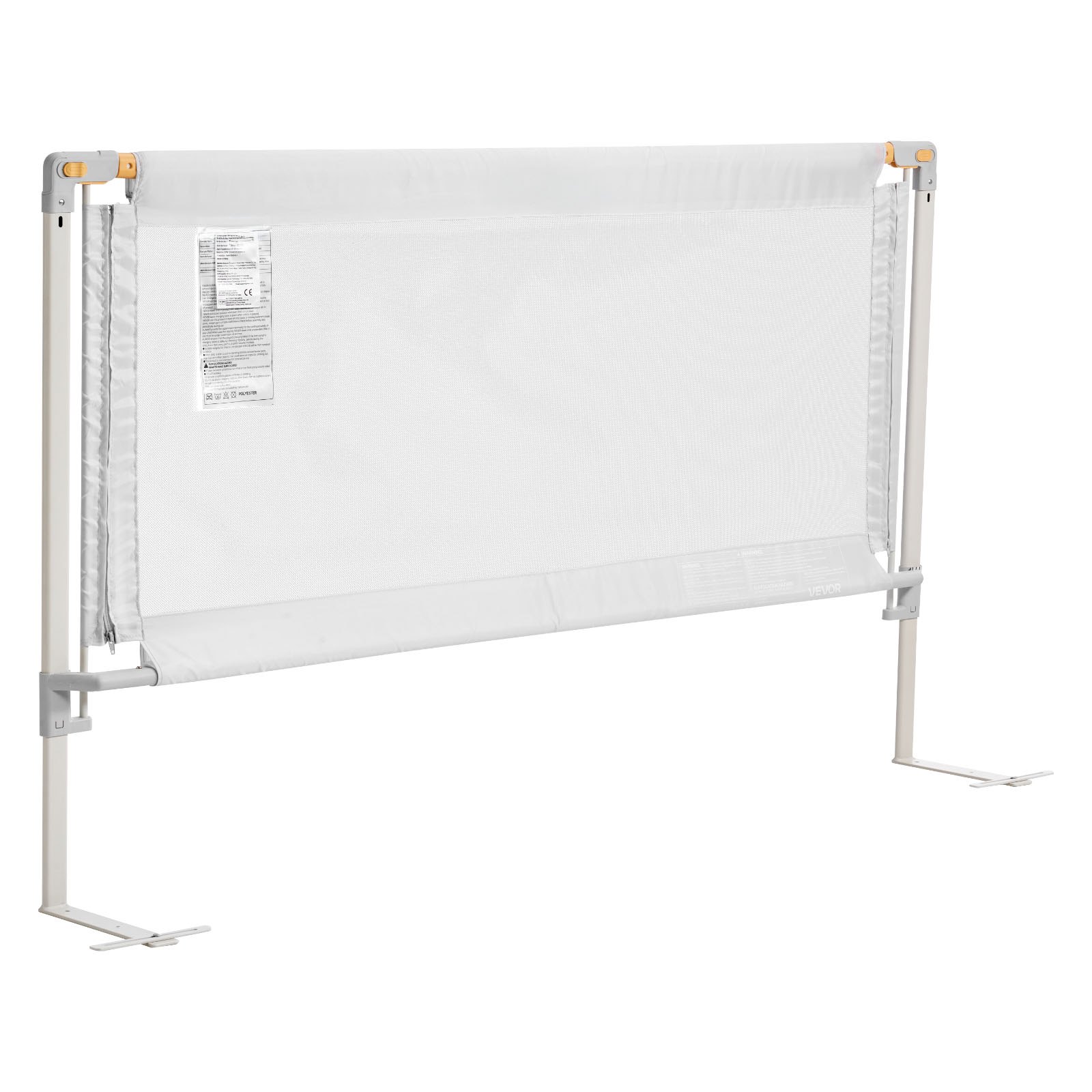 Toddler Bed Rail, Kids Beds Guard Rail With Reinforced Iron Pipe And Oxford Cloth, Adjustable Height Bed Side Railing, Portable Guard Bumper Barrier For Crib, Bunk, 78.74 X 35.04 In, 1 Piece