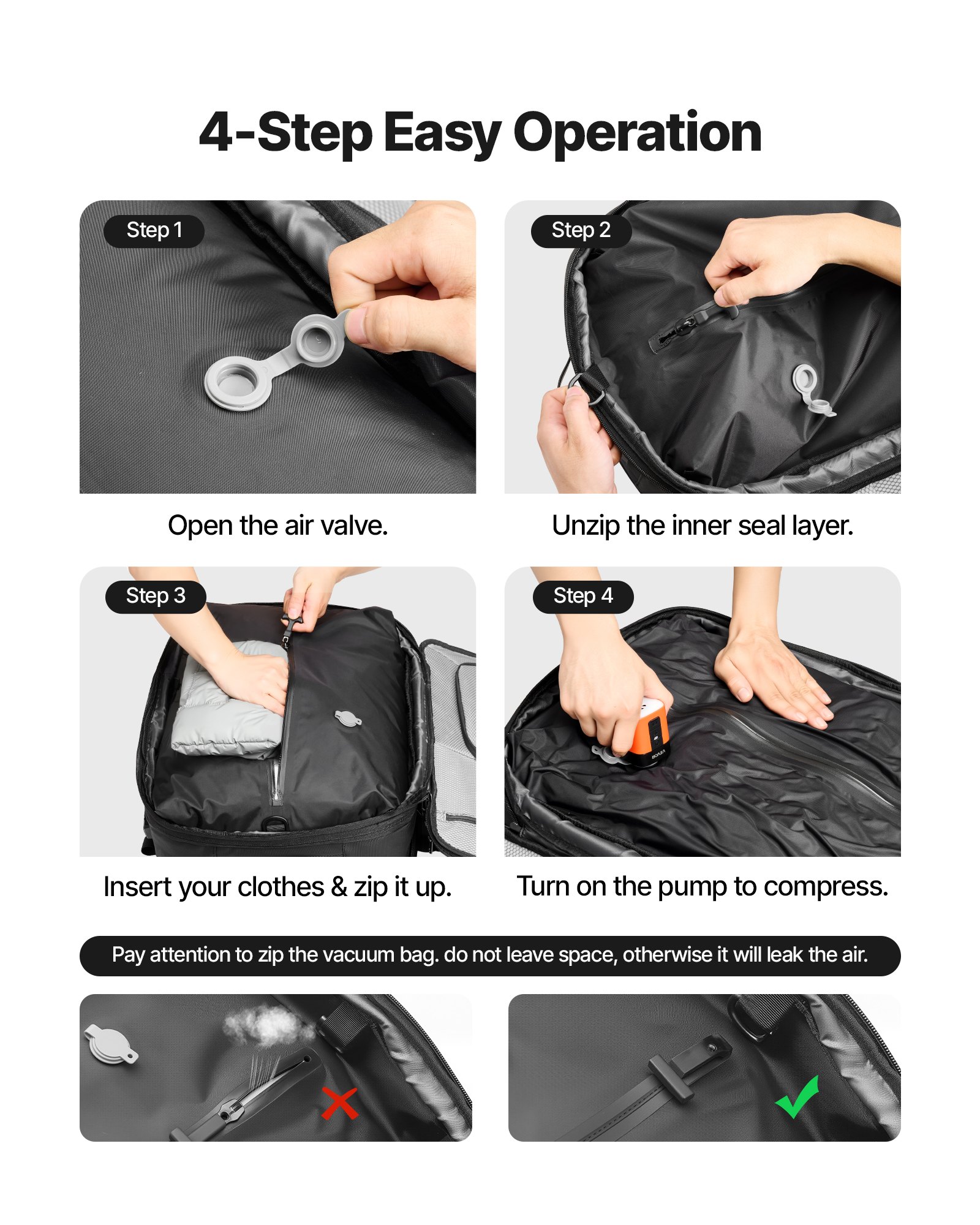 Vacuum Travel Backpack — 80L — photo 2