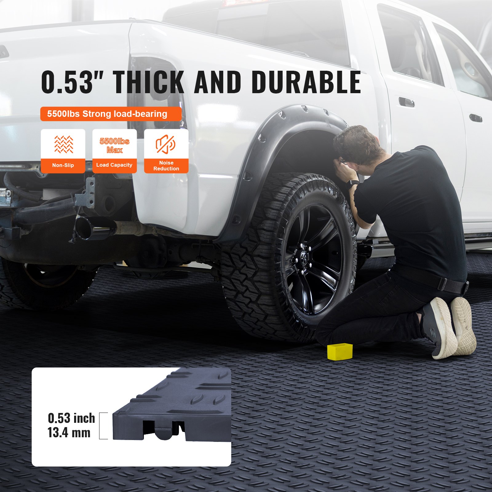 Garage Tiles Interlocking, 12 X 12 X 0.53 Inch 50 Pack Garage Floor Covering Tiles, Non-Slip Double-Sided… image 3