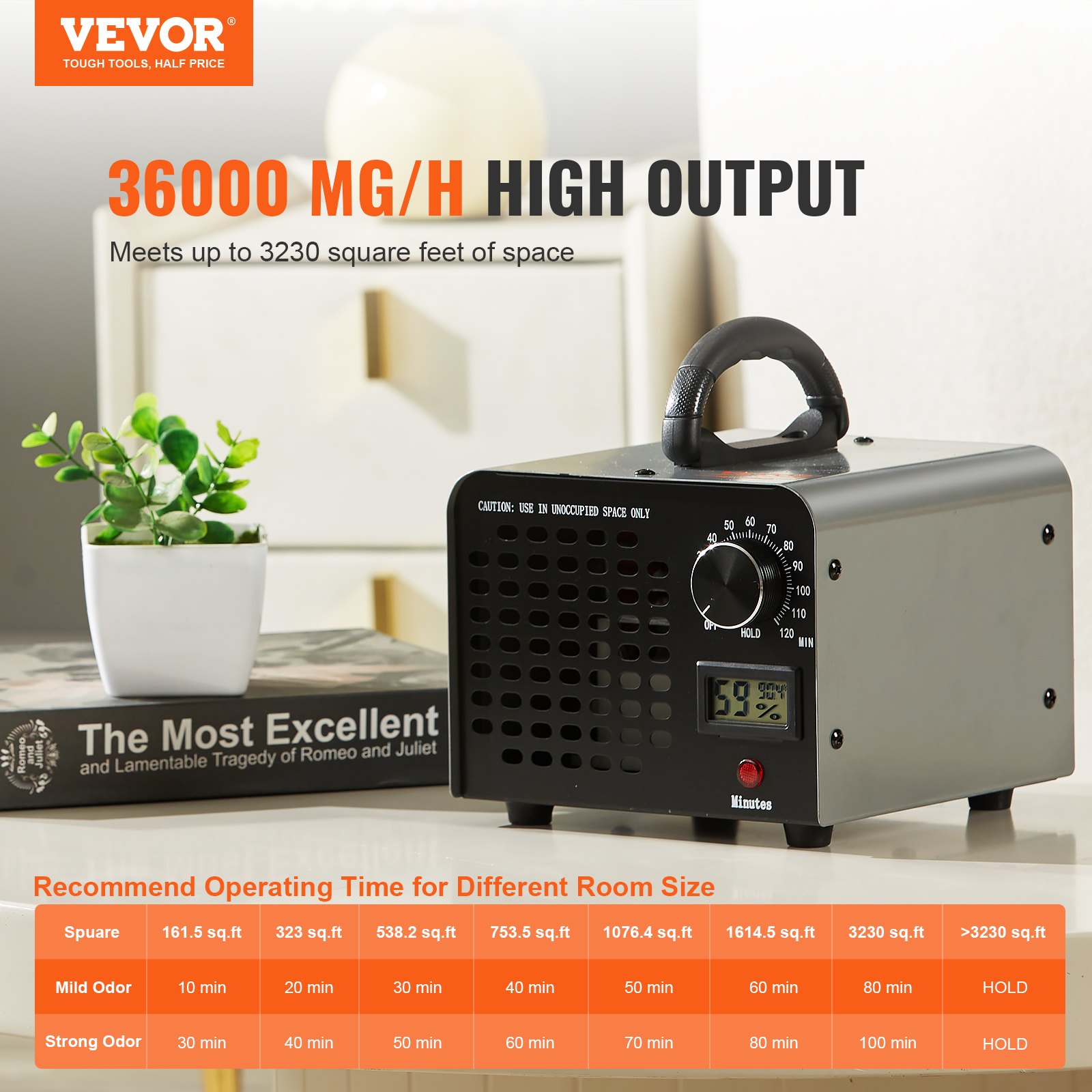 Ozone Generator, 36000mg/h Ozone Machine Odor Remover, High Capacity Commercial/Industrial Ozone Generator Machine,… - 3