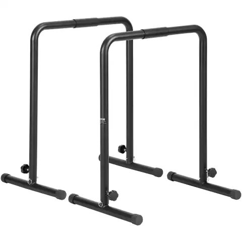 Dip bars 440 lbs capacity heave duty dip stand station with adjustable