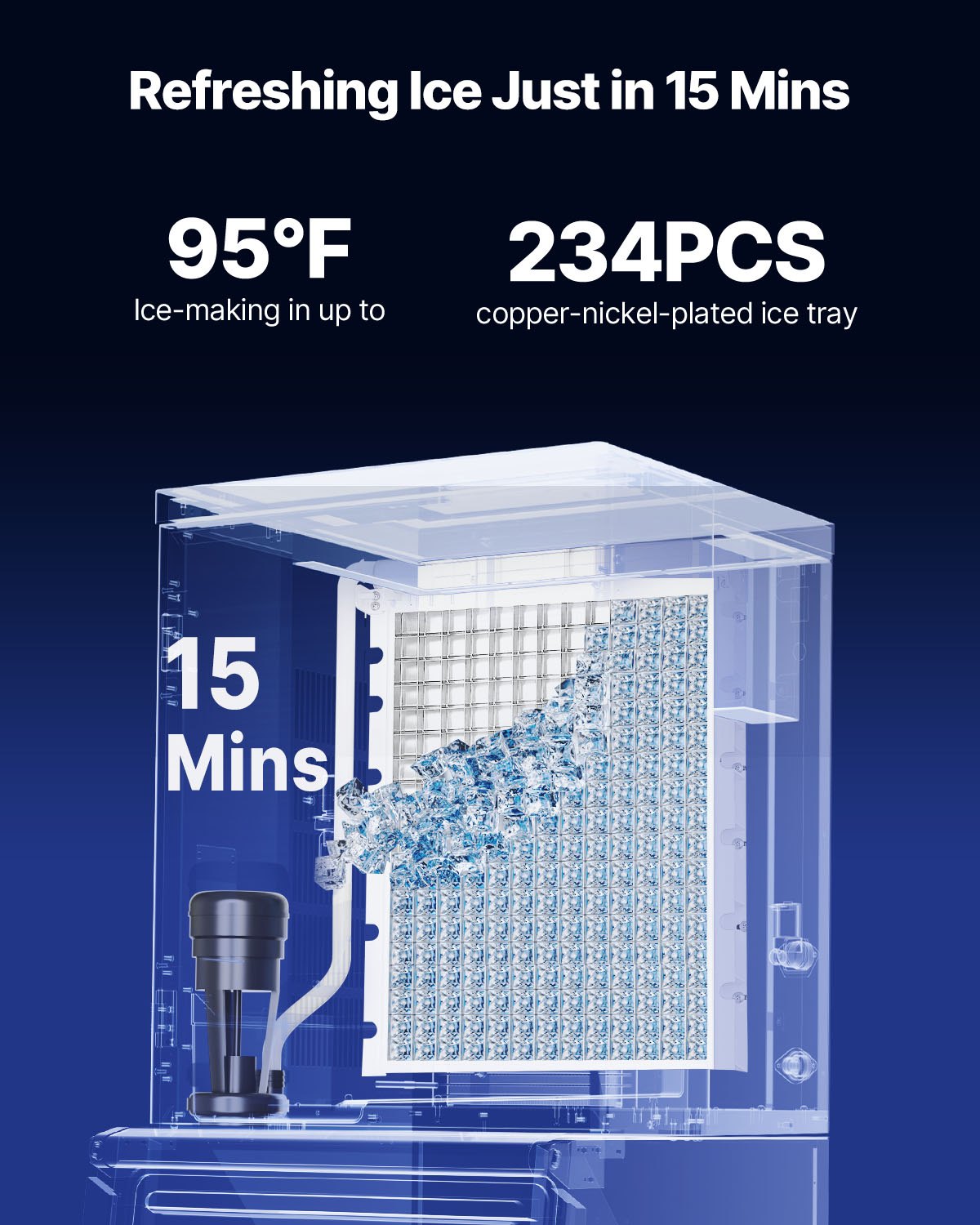 Commercial Ice Maker Machine - Head, 800 Lbs/Day Stainless Steel Ice Machine With Scheduled Ice-Making, Self-Cleaning, Adjustable Thickness, Ideal For Restaurant Bar Cafe Hotel - Head Only