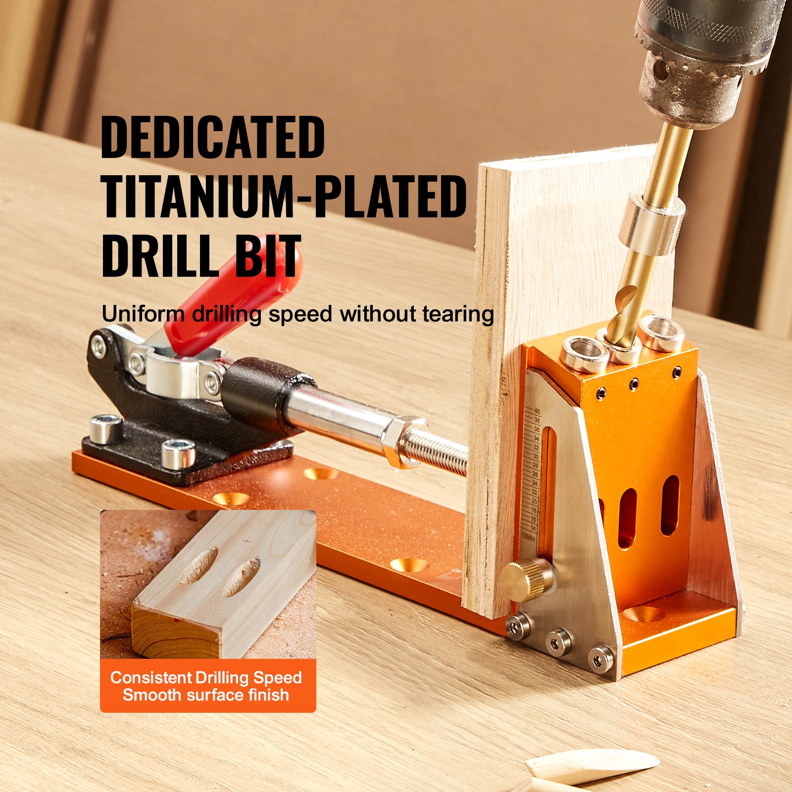 30 Pcs Pocket Hole Jig Kit, Adjustable & Easy To Use Pocket Hole Jig System With Step Drills, Drill Stop… image 4