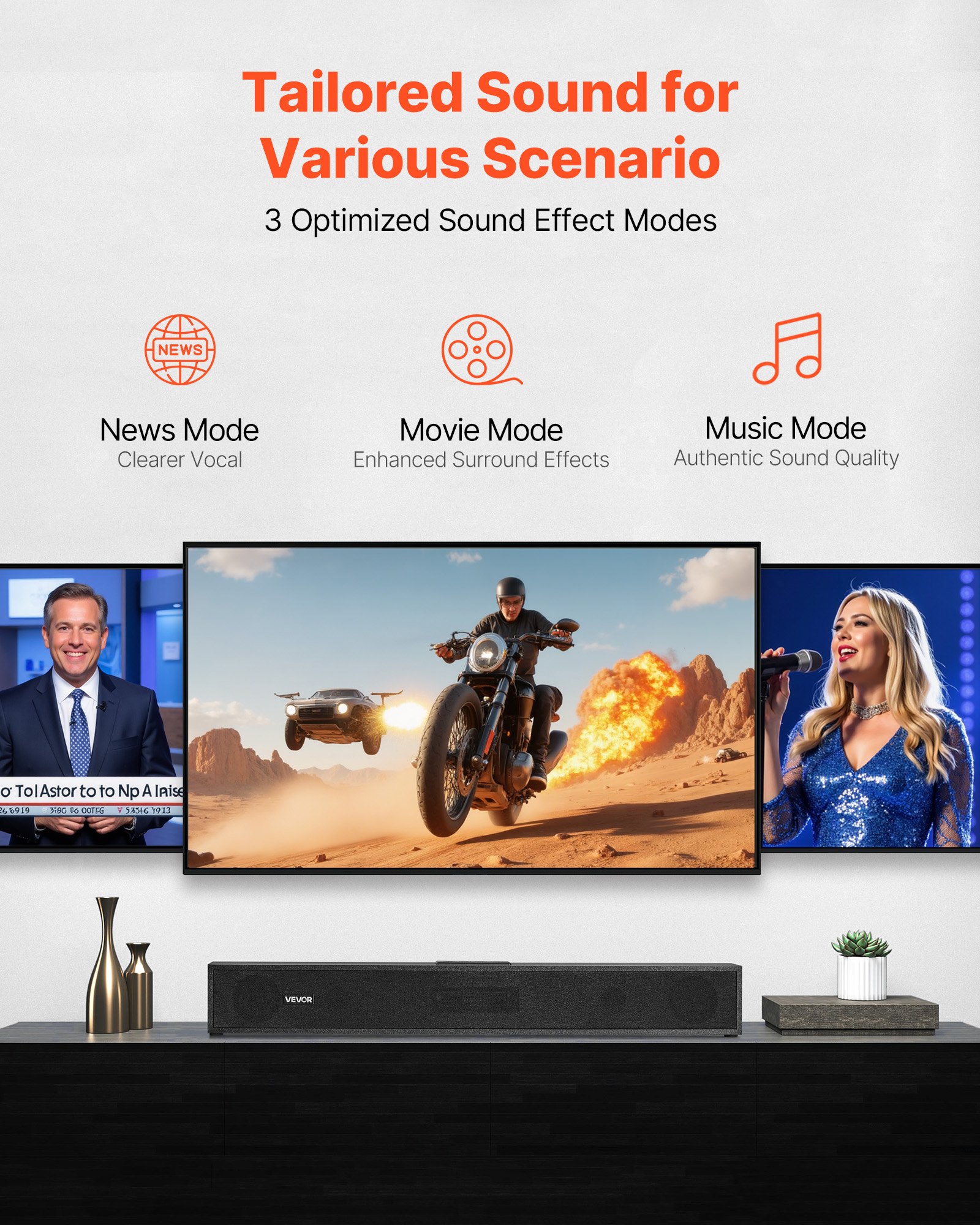 Sound Bar til smart TV 2.0 Channel 24-Inch Compact - Miniatyr 4