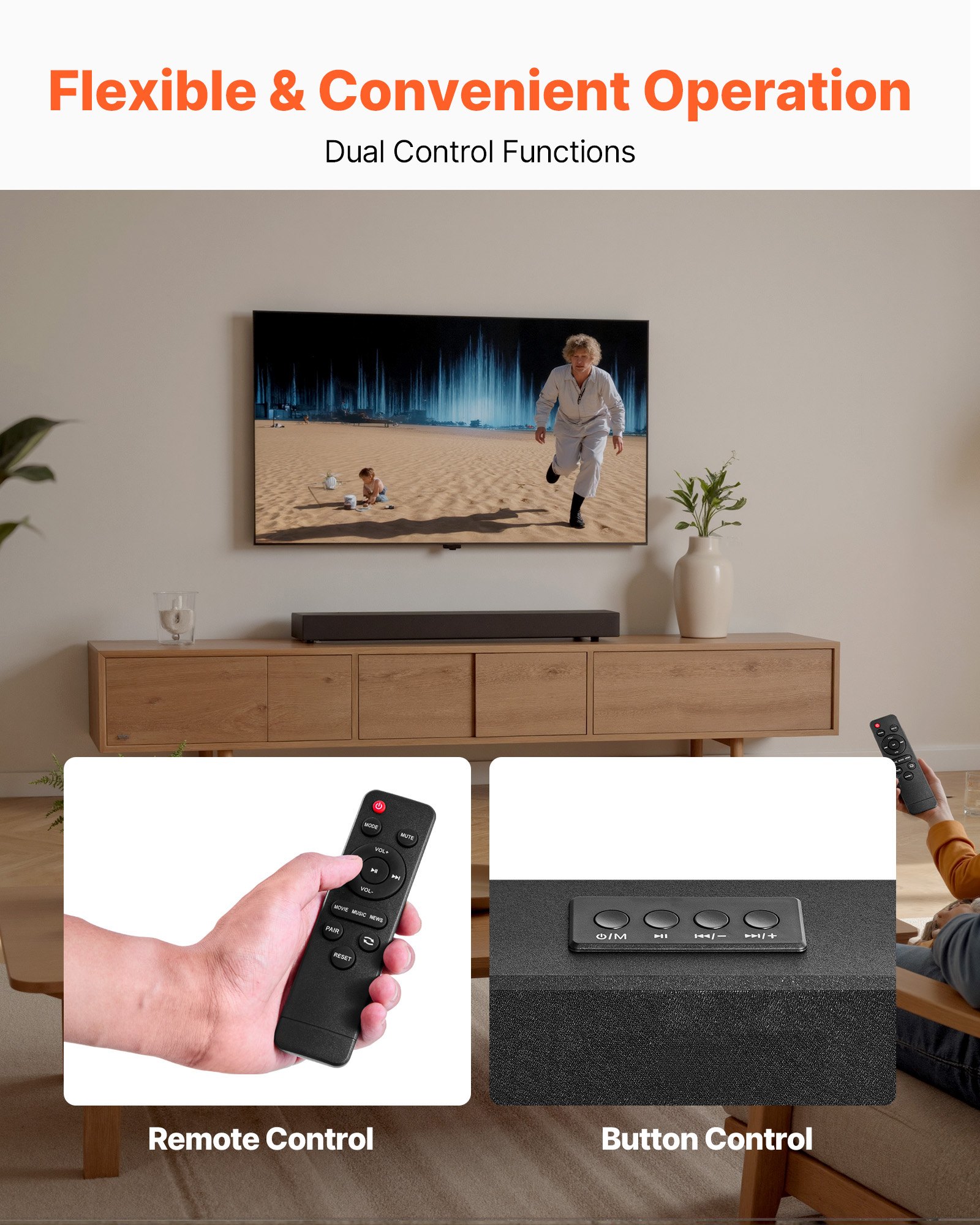 Sound Bar til smart TV 2.0 Channel 24-Inch Compact - Miniatyr 5