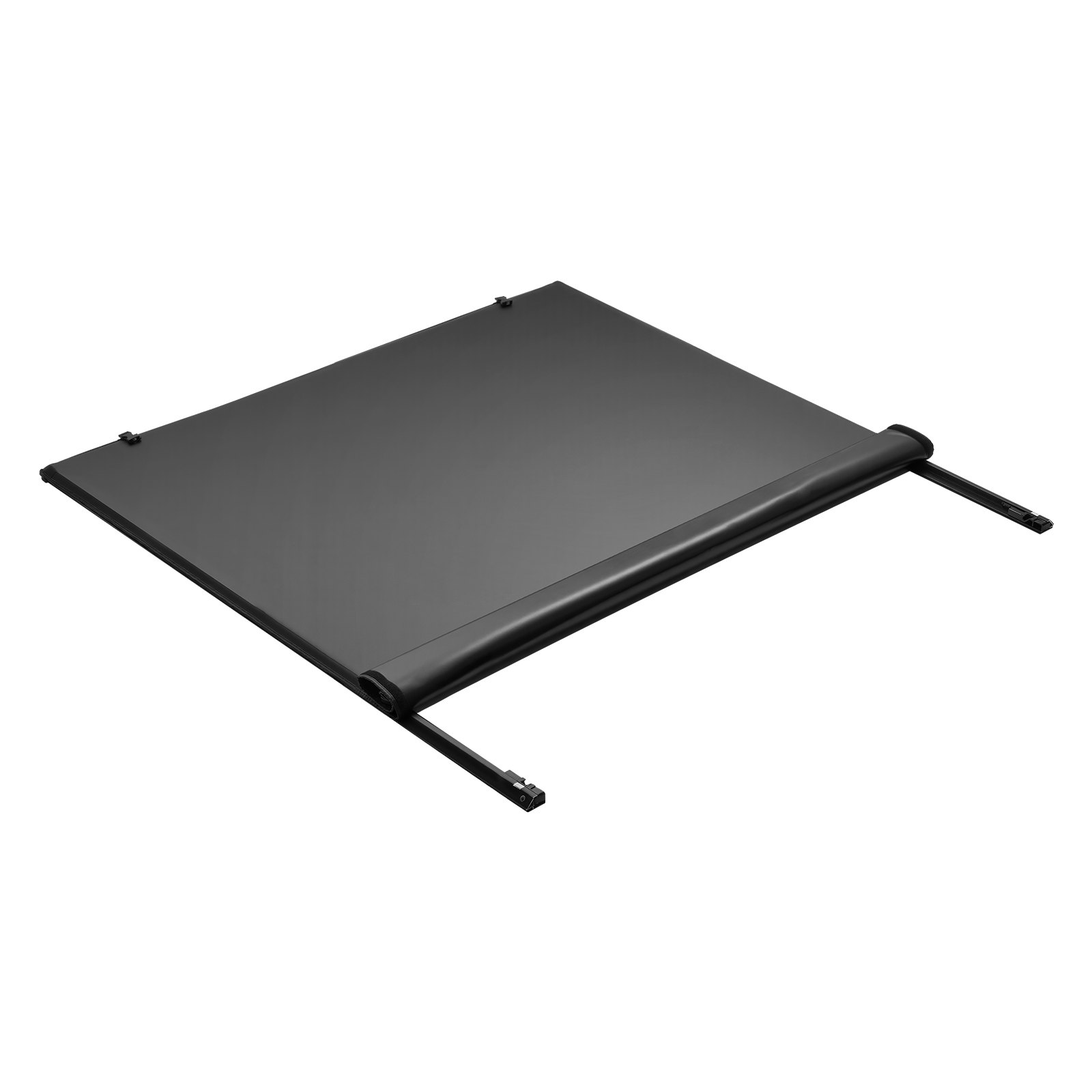 Soft Roll-Up Truck Bed Tonneau Cover, Compatible With 2015-2025 Ford F-150, Fits 5.6 Ft (5 Ft 7 In/67 In) Bed, Triple-Layer Heavy-Duty PVC Tonneau Cover With Three Aluminum Alloy Support Bars