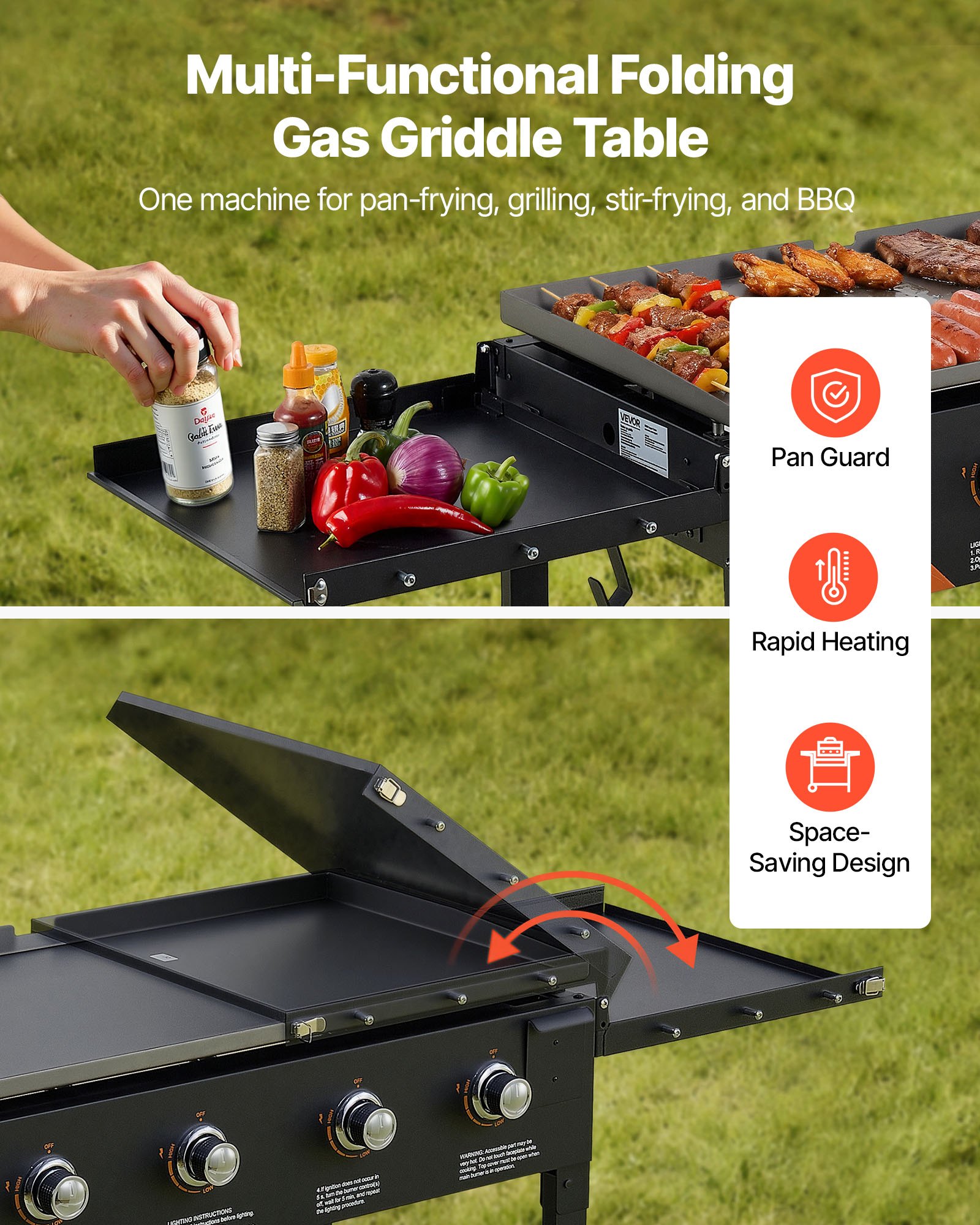 Gas Griddle — 4-Burner Flat Top Grill — photo 5