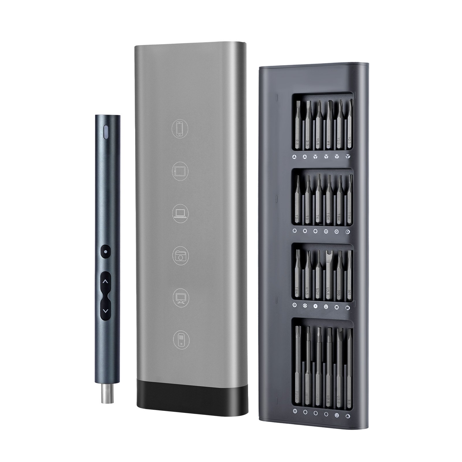 Electric Precision Screwdriver Set, 48 Magnetic Bits, Mini Electric Screwdriver With Magnetic Storage Box, S2 Steel Bits, LED Light, Type-C Charging, For Phone, Laptop, And Electronics Repair