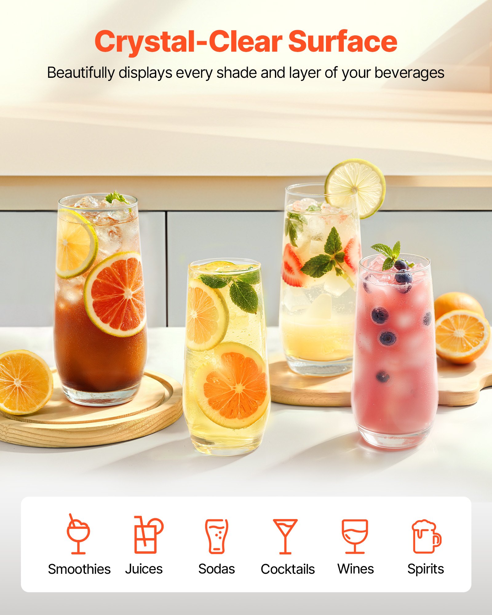 Elegant Drinking Glass Set