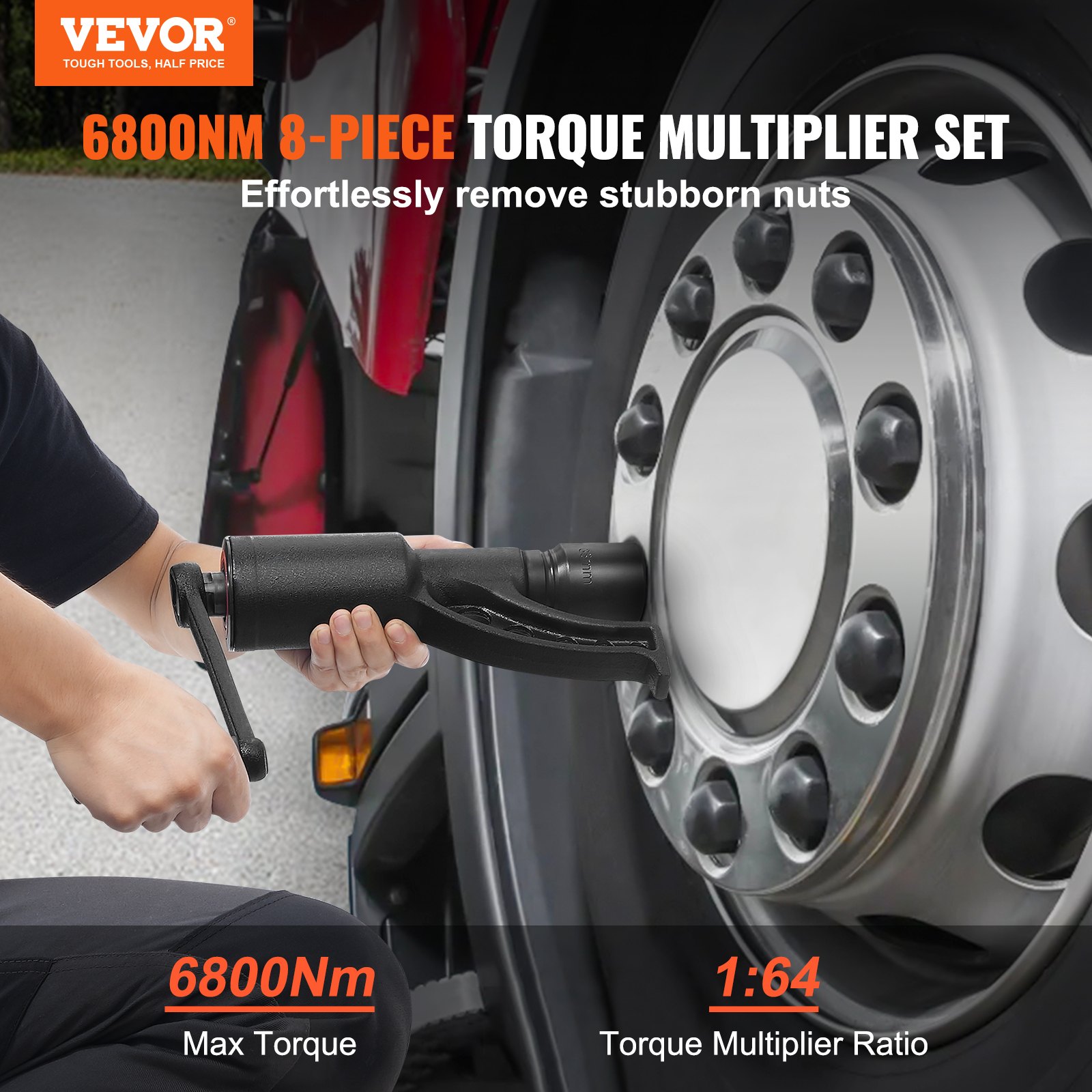 Torque Multiplier, 1 Inch Drive Lug Nut Wrench/Multiplier Heavy Duty Torque Multiplier Wrench Set, 1:64… image 2