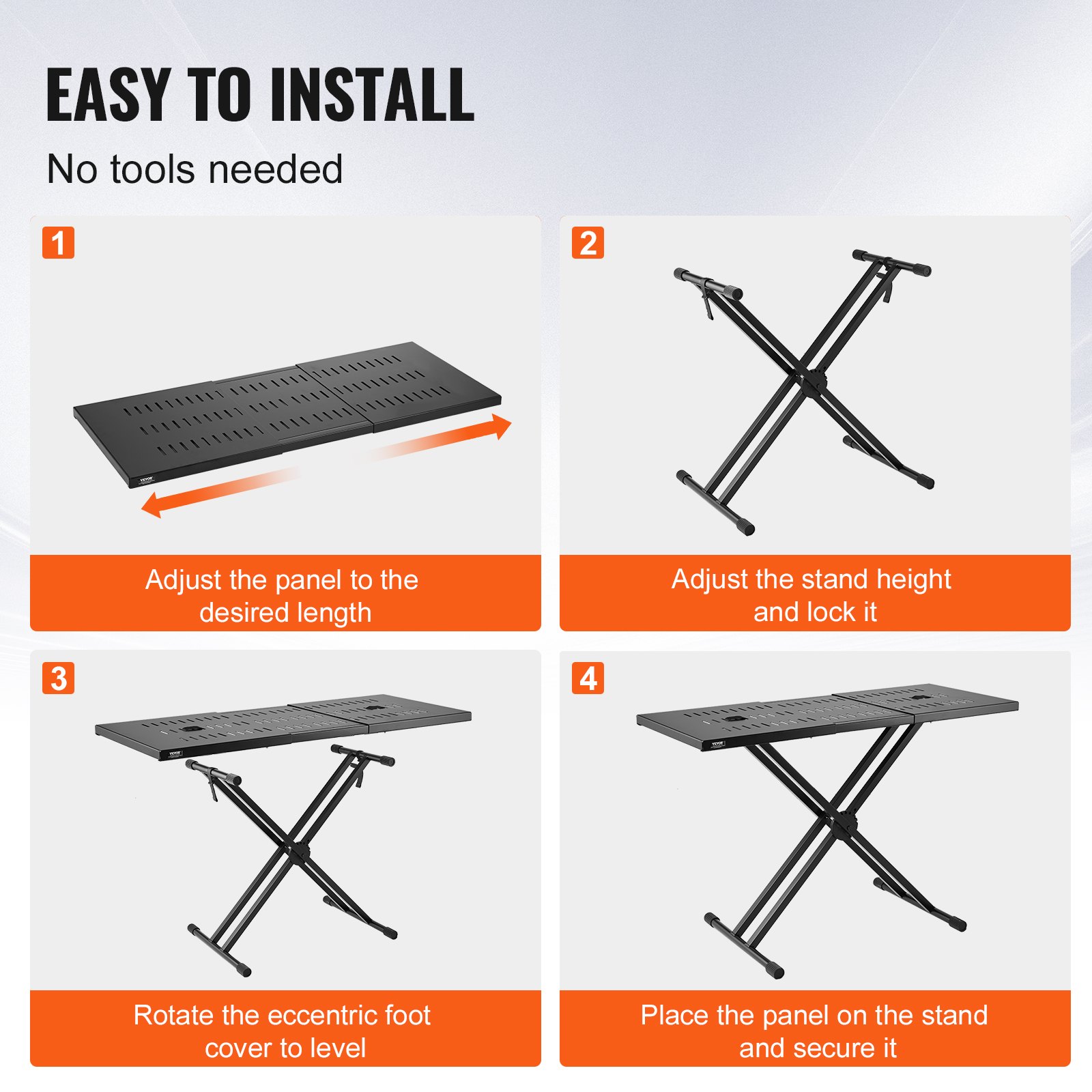 DJ Table stativ (32"-43") X 18" bærbar DJ laptop - Miniatyr 4