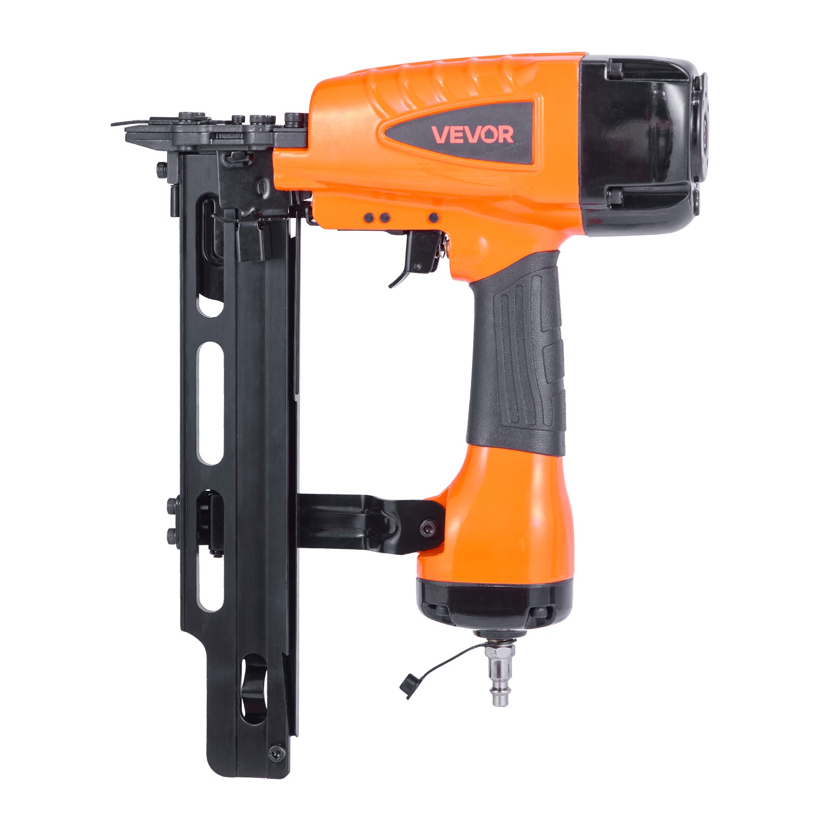 Pneumatic Staple Gun, 16 Gauge 7/16-inch Medium Crown Pneumatic Stapler 1" To 2" Length, 70-120PSI Heavy Duty Air-Powered Staple Gun For Roof Decking, Wall Sheathing, Fencing And Subflooring