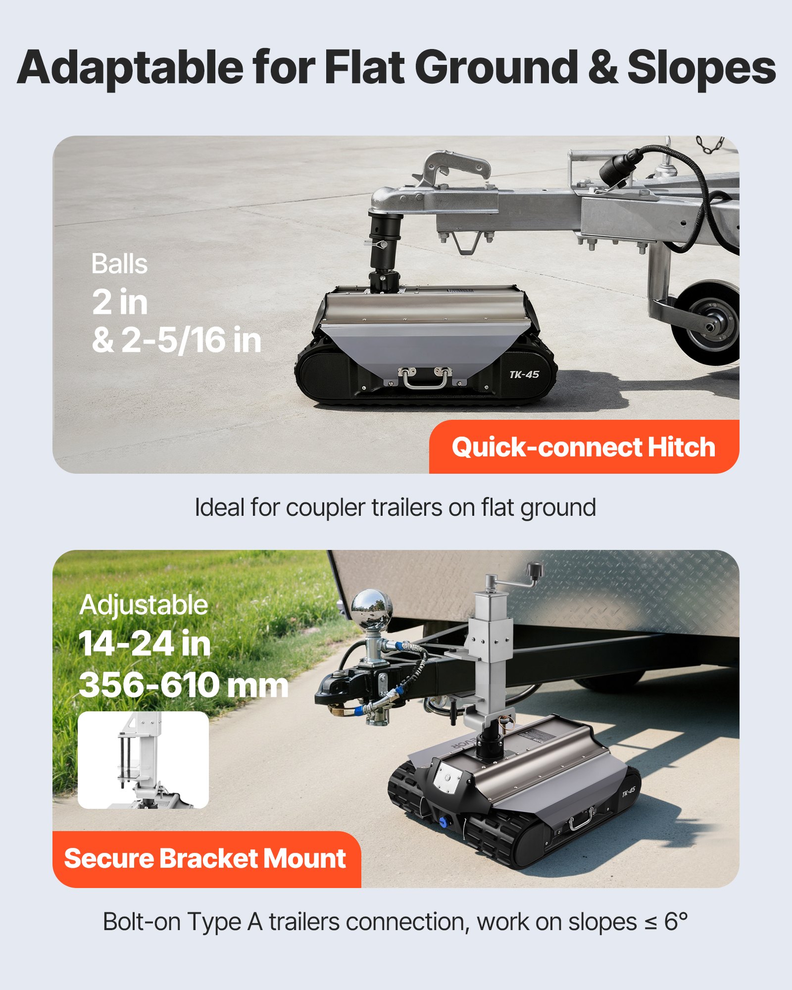 Electric Trailer Mover, 9000 Lbs Max Towing Capacity, Remote-Controlled Trailer Mover With 328 Ft Wireless Range, Motorised Camper Trolley Kit Fits For Camper RV Caravan Boat Trailer Jack