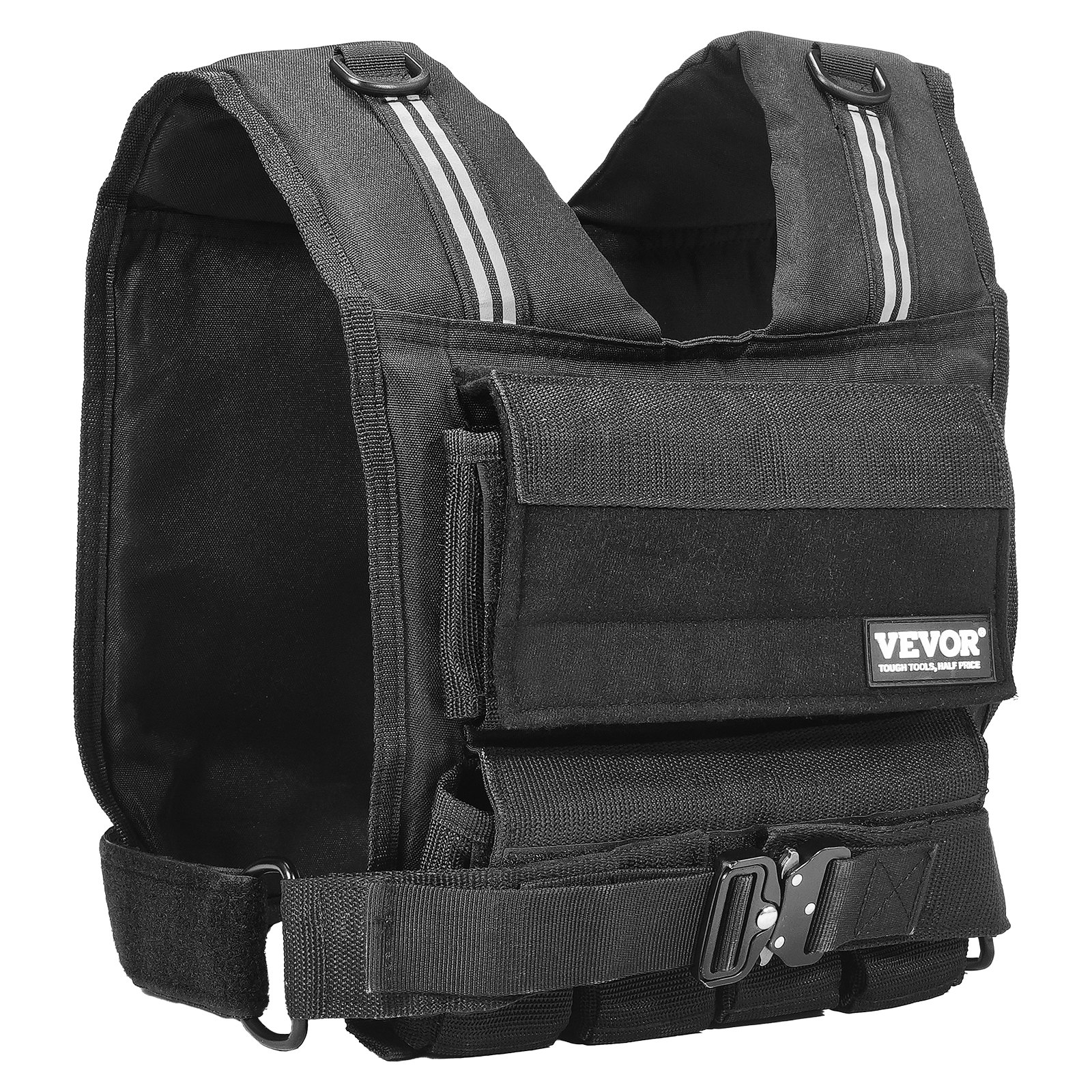 Adjustable Weighted Vest, 35lb Weight Vest With Iron Weights, Shoulder Pad, And Reflective Stripe, Body Weight Vest Exercise Set For Men Women, Workout Equipment For Strength Training Running - Image 1