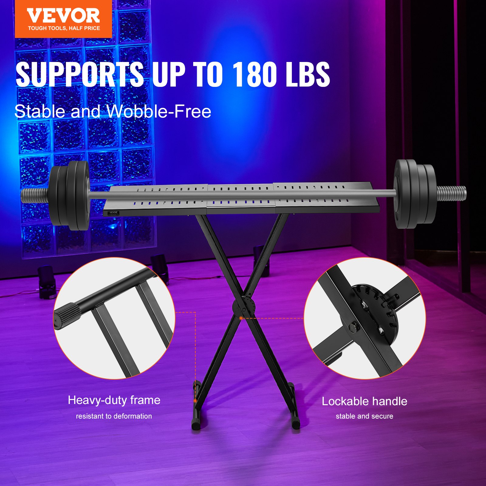 DJ Table stativ (32"-43") X 18" bærbar DJ laptop - Miniatyr 2