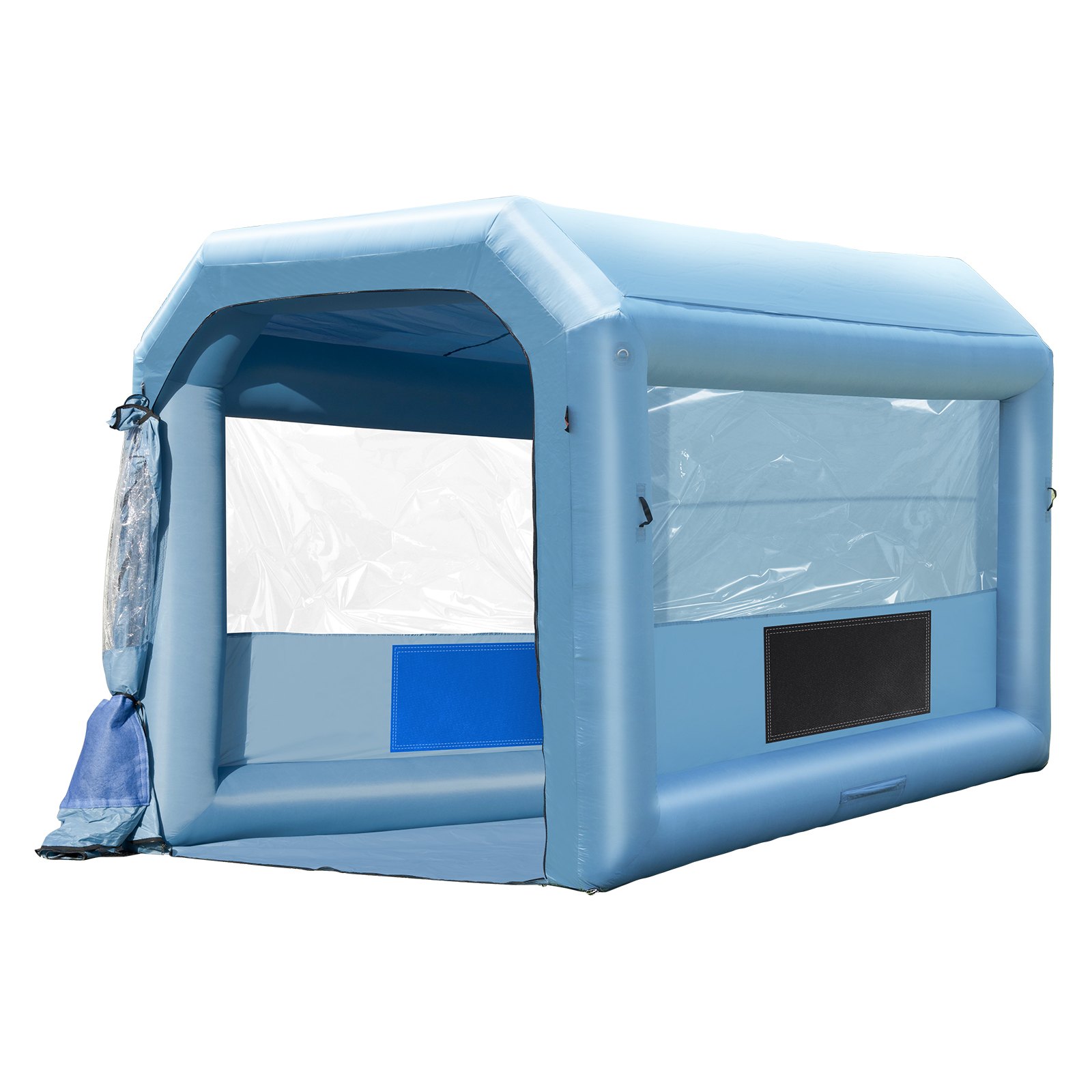 Inflatable Paint Booth, 13.1 X 9.8 X 9 Ft Inflatable Spray Booth, With 750W Powerful Blower And Air Filter System, Portable Car Paint Booth For Motorcycle, Bicycle, Auto Part Painting - Image 1