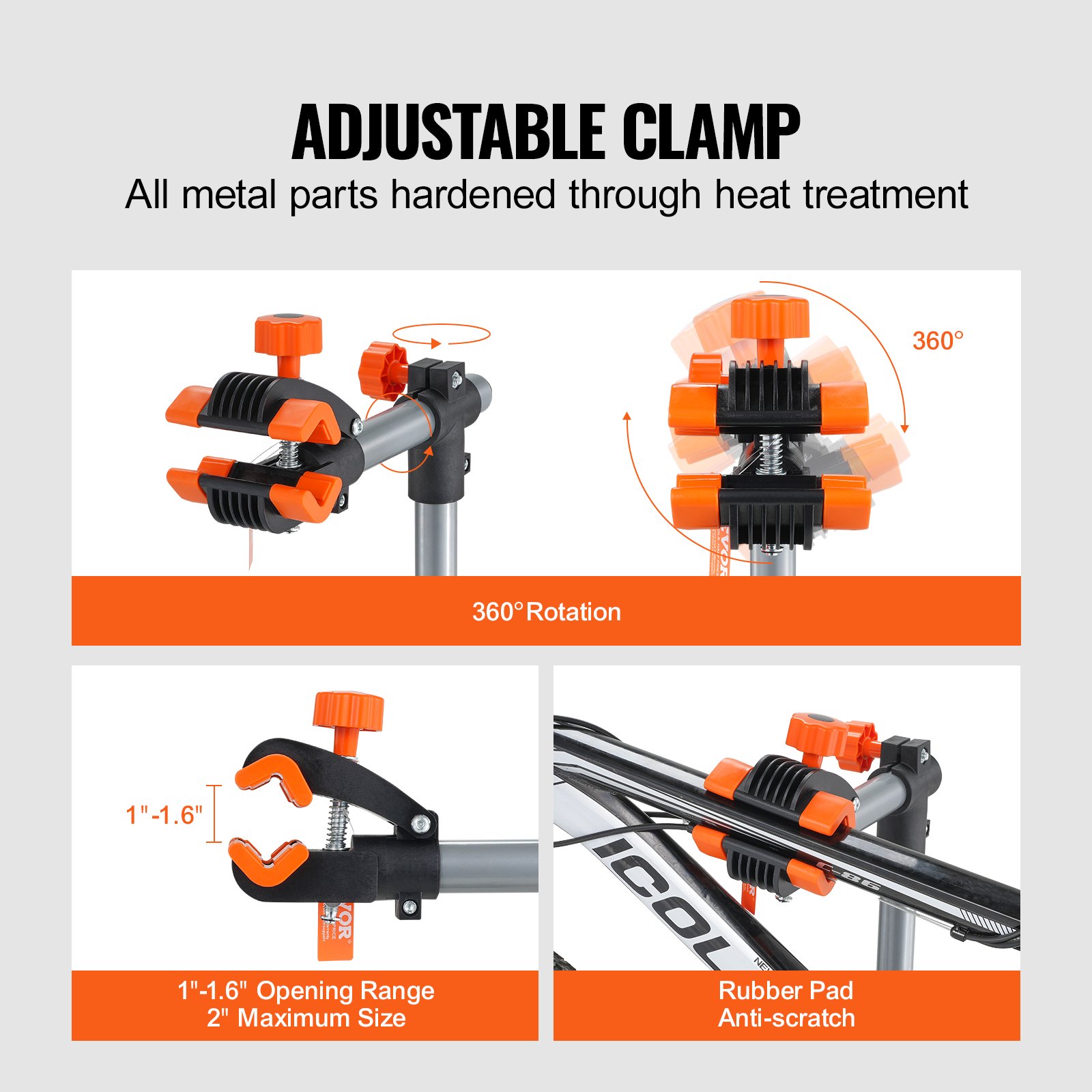 Bike Repair Stand, Heavy-duty Steel Bicycle Repair Stand, Adjustable Height Bike Maintenance Workstand With Magnetic… - 5