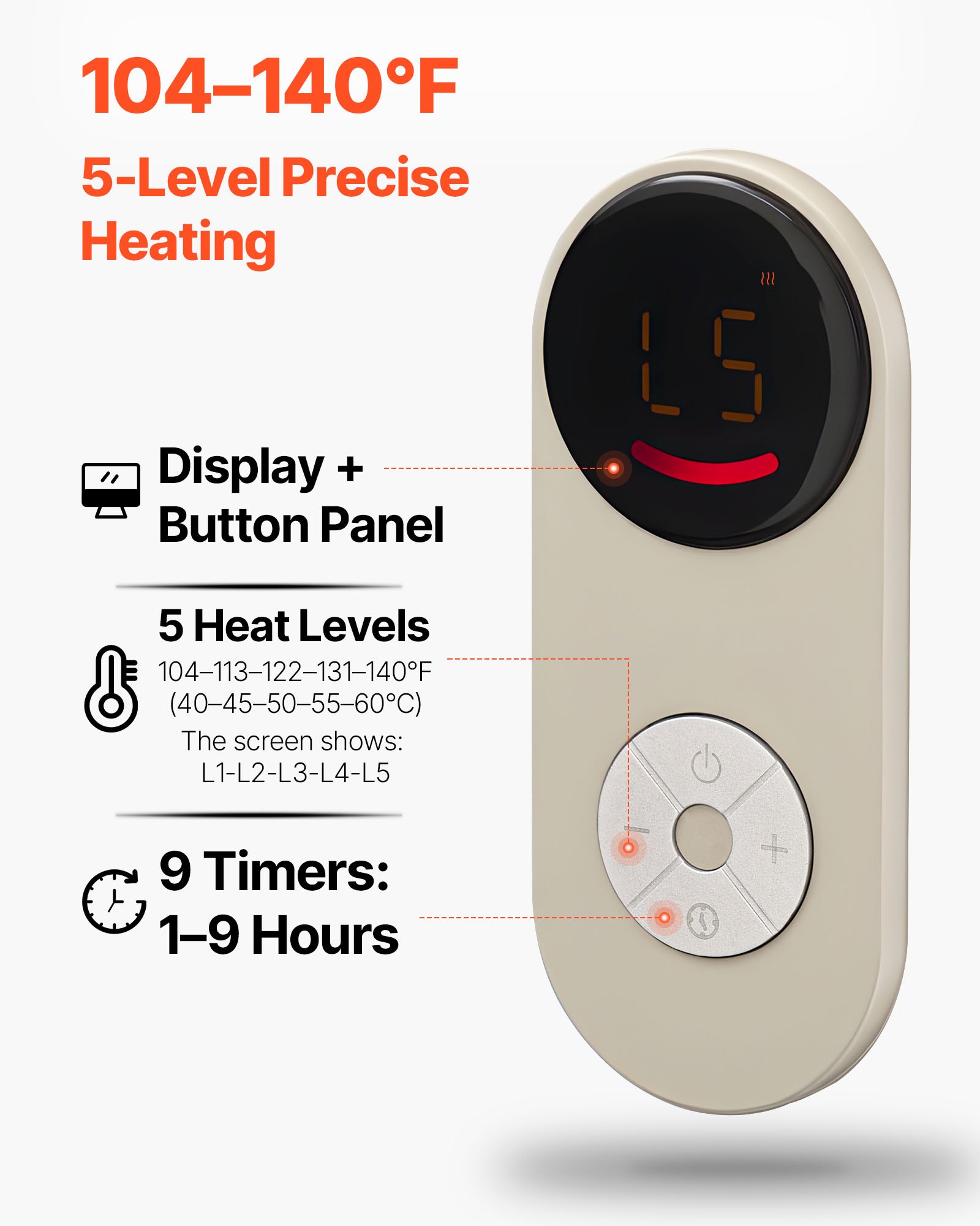 Under Desk Space Heater,Rollable Foot Warmer Portable For Home&Office,Timer & Secure,Quiet For… image 3