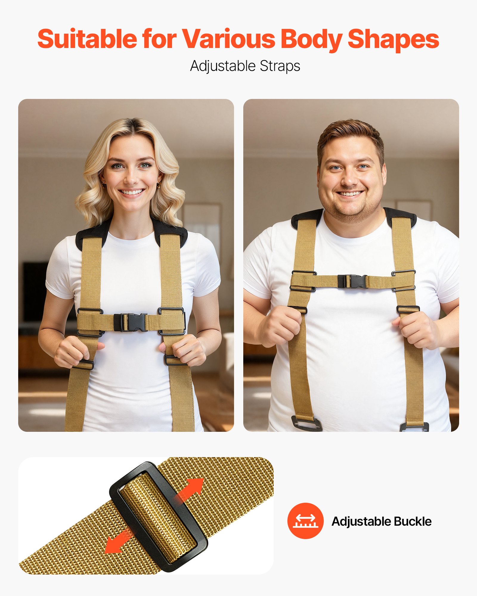 Moving Straps, Supports Up To , 2-Person Lifting And Moving System With 2 Harness Straps & 2 Load-bearing Straps,… - 5