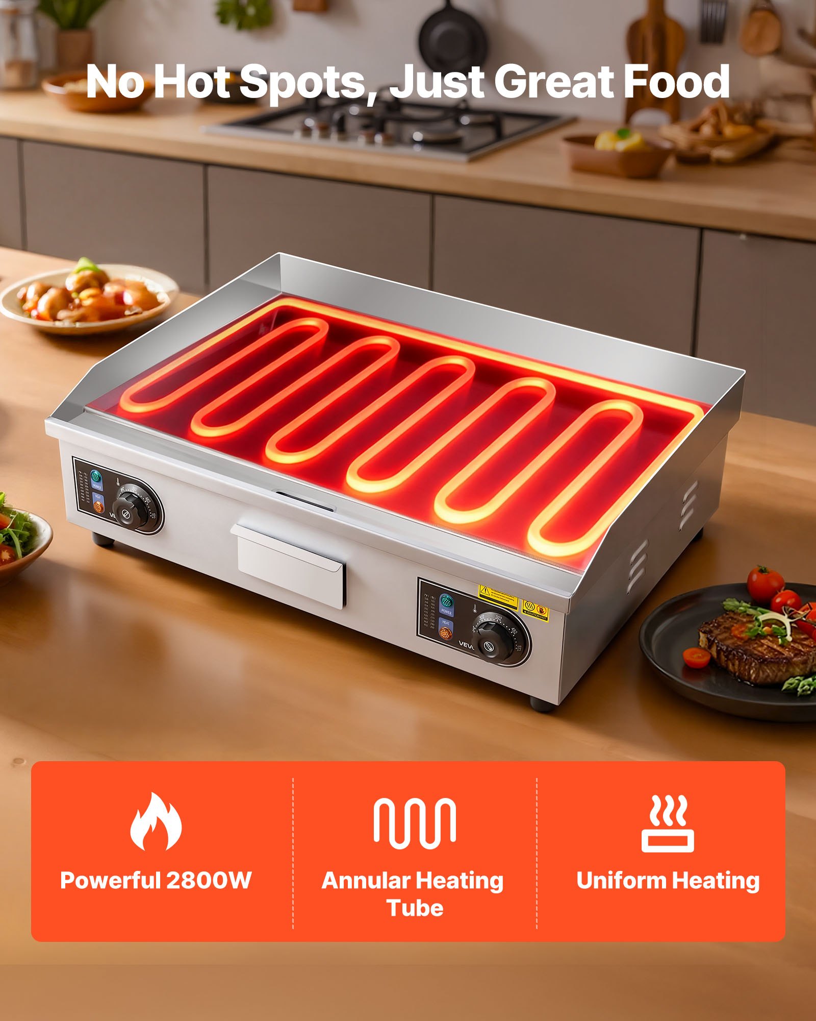 Commercial Electric Griddle β 25.79 X 15.75 Inch β photo 4