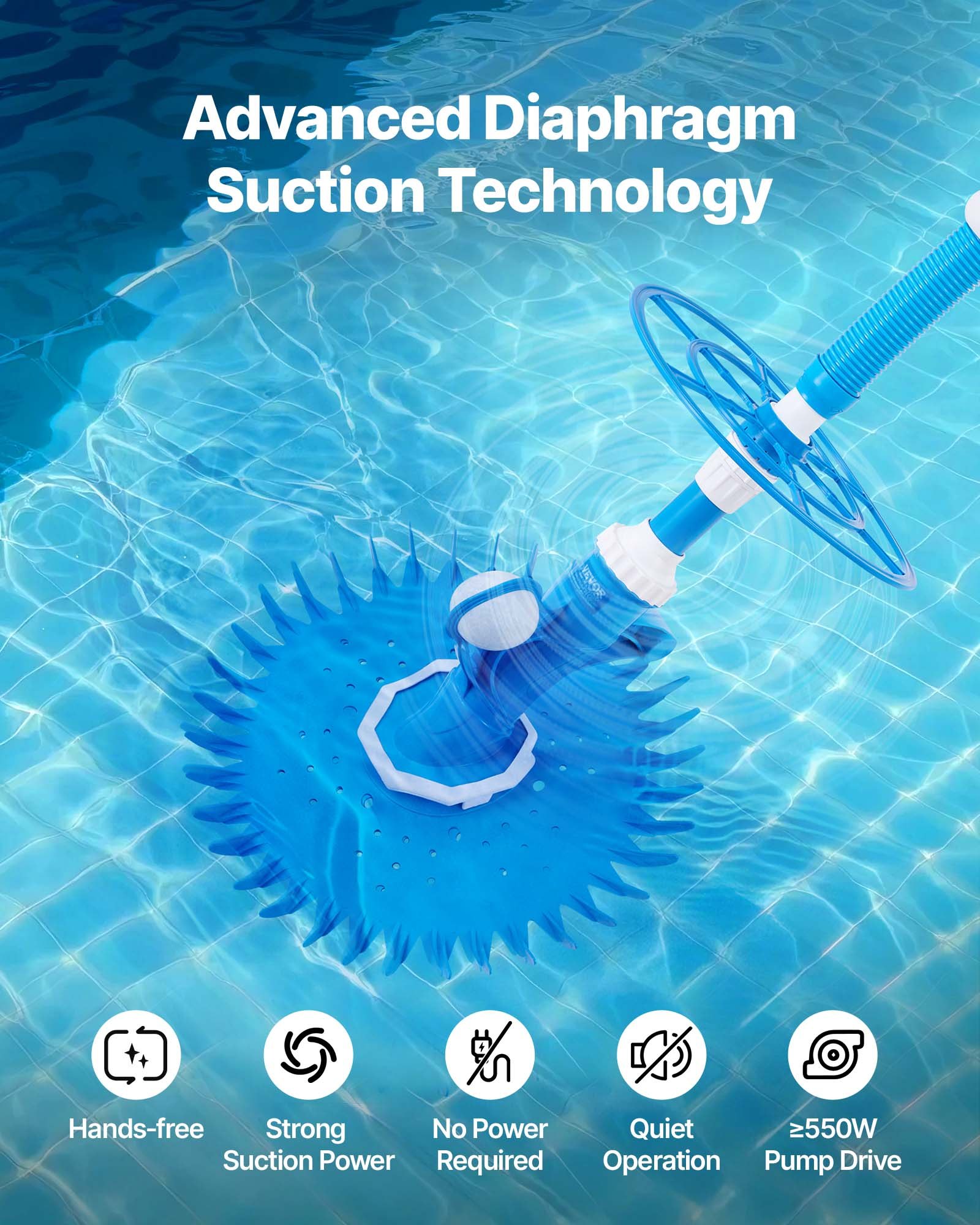 Suction Pool Cleaner β Automatic Pool Vacuum Cleaner β photo 3