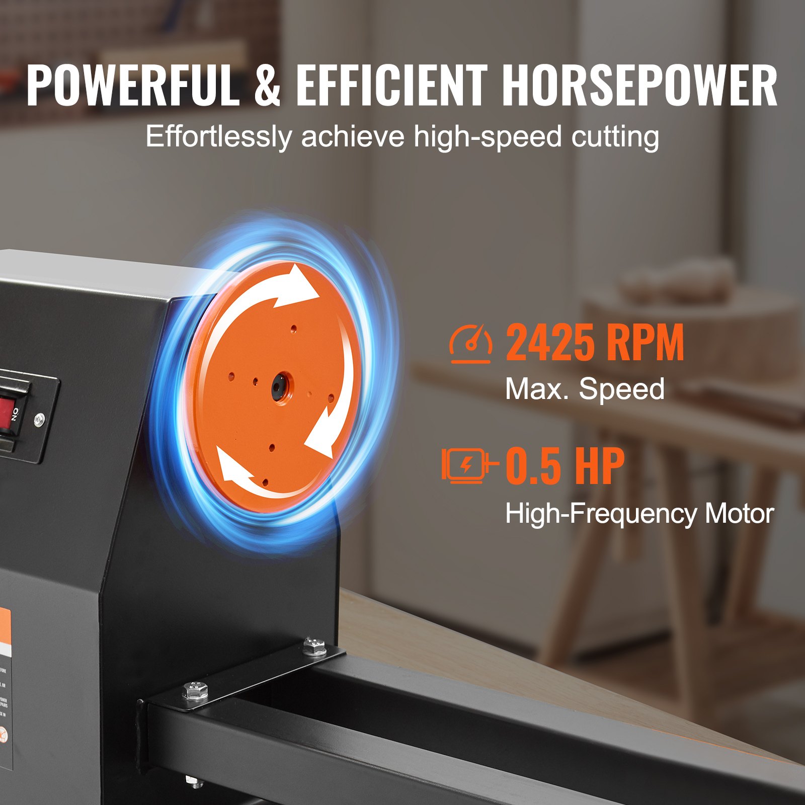 Tabletop Wood Lathe, Dimensions 14x40 Inches, Motor Power 0.5 HP 370W, Features Variable Speeds 885/1245/1715/2425 RPM, Includes Chisels, Faceplate, Plastic Handle, Hex Wrench, Ideal For Craf_voghion.com