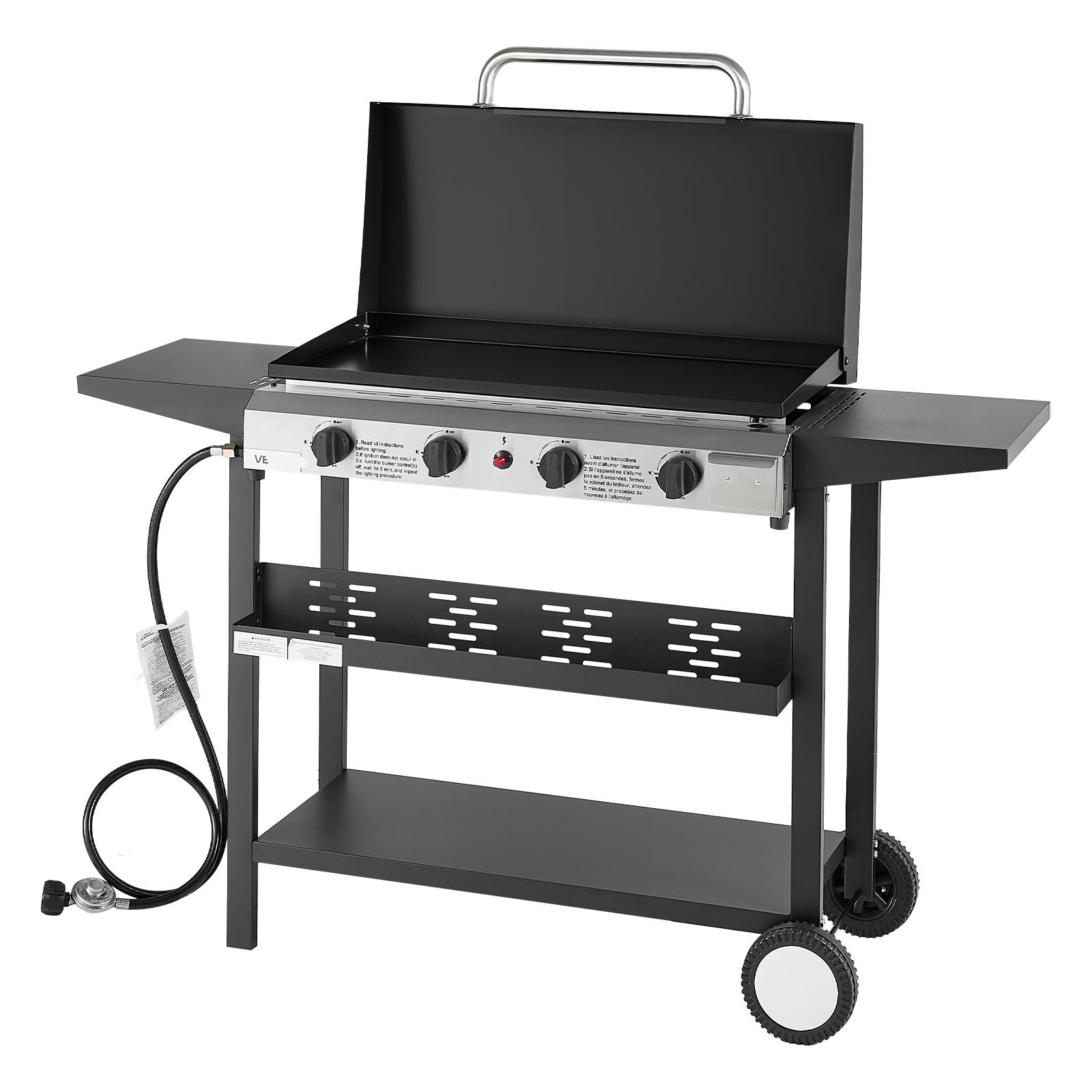 Gas Griddle — 4-Burner Flat Top Grill
