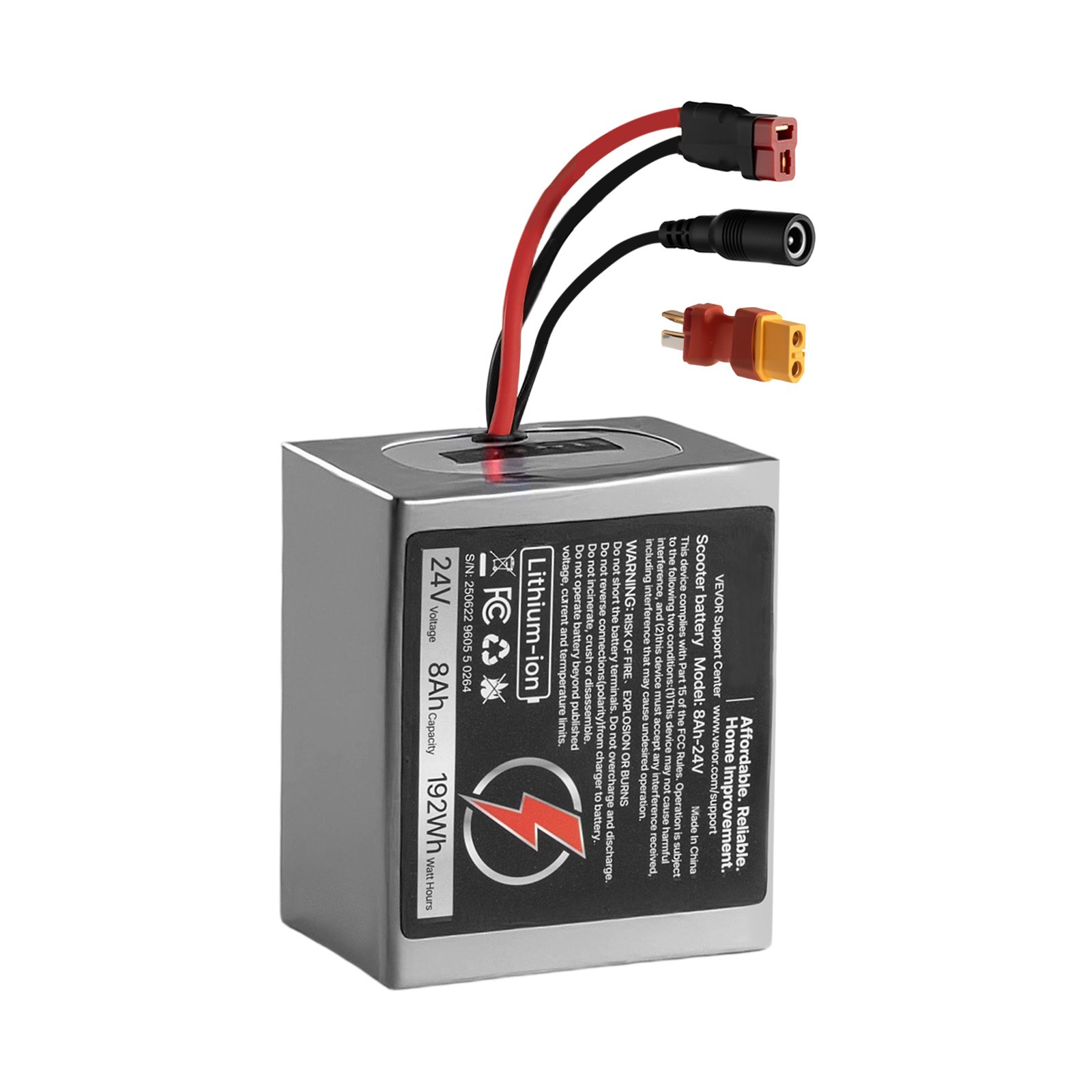 24V Electric Scooter Battery, 8Ah, Ebike Lithium Battery Pack With
