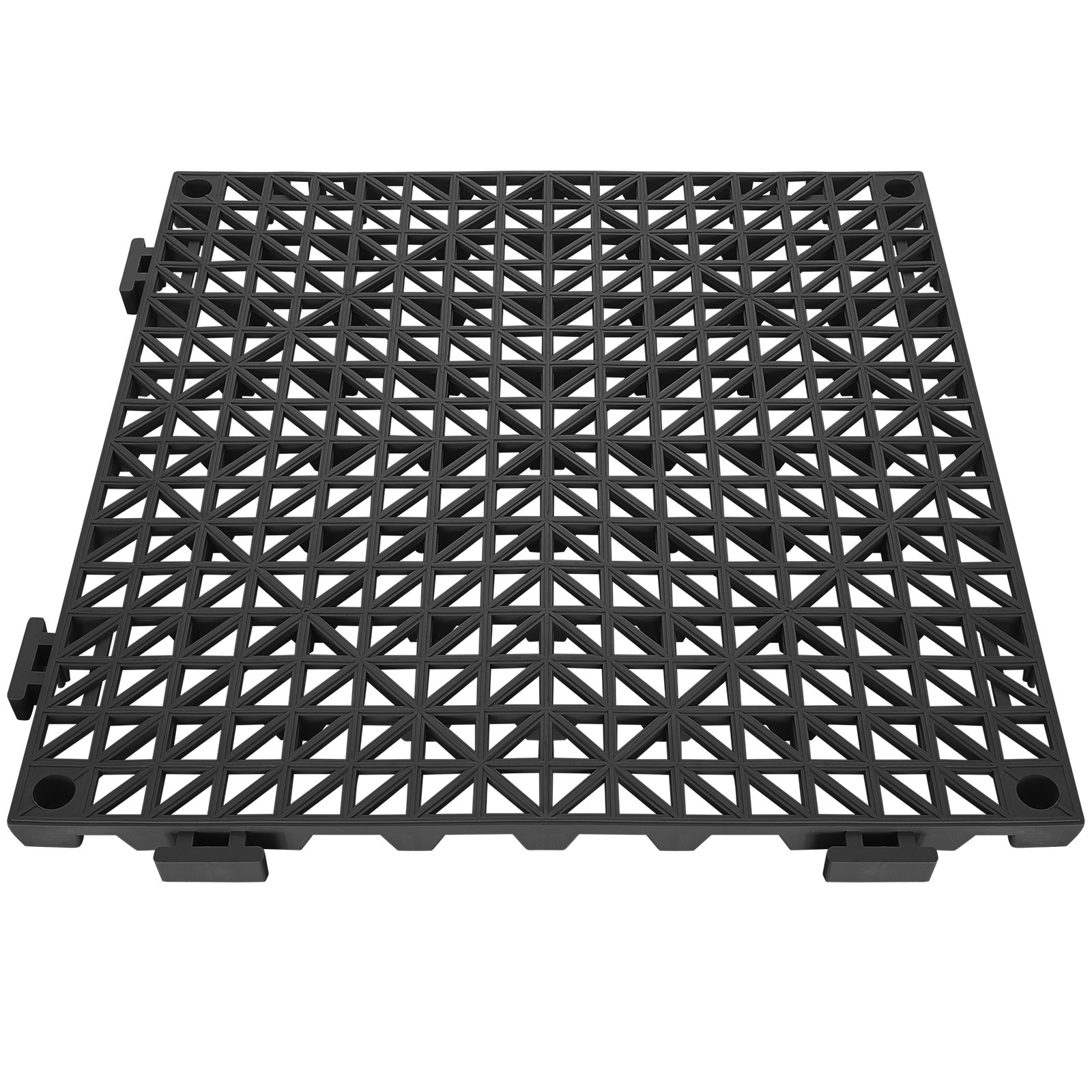 Modular Interlocking Cushion, 12 Pack 12" X 12" Splicing Drainage Mats, Soft PVC Interlocking Drainage Floor Tiles,…